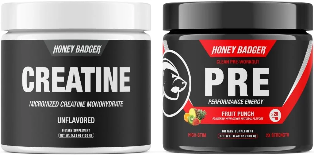 پودر مکمل ورزشی هانی بجر | کراتین مونوهیدرات میکرونیزه | رشد و ریکاوری عضلات | انرژی طبیعی برای آقایان و بانوان | بدون شکر و پالئو | 30 سروینگ