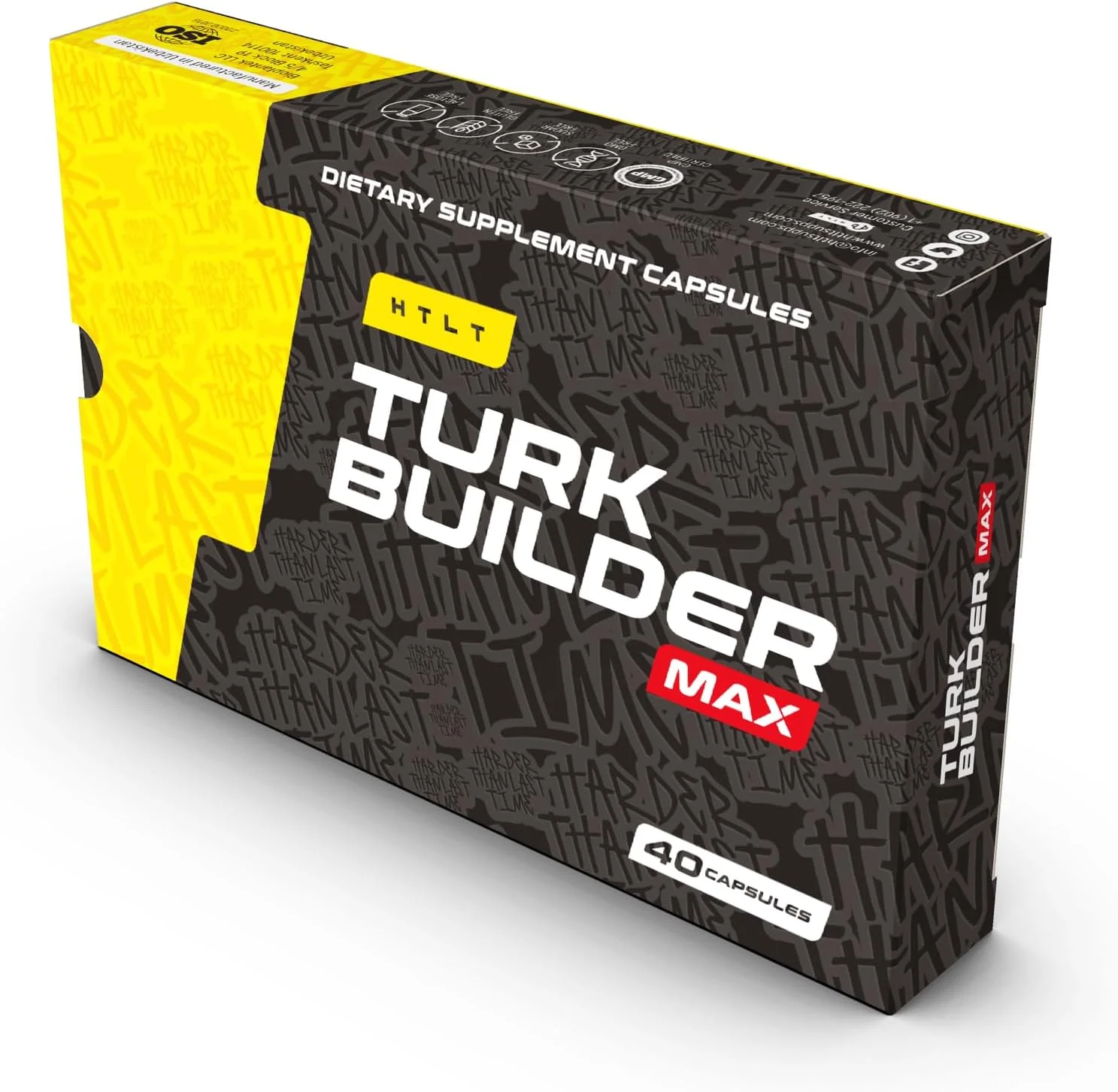 HTLT Turk Builder MAX، مکمل غذایی، 40 کپسول، بسته بندی بلیستر