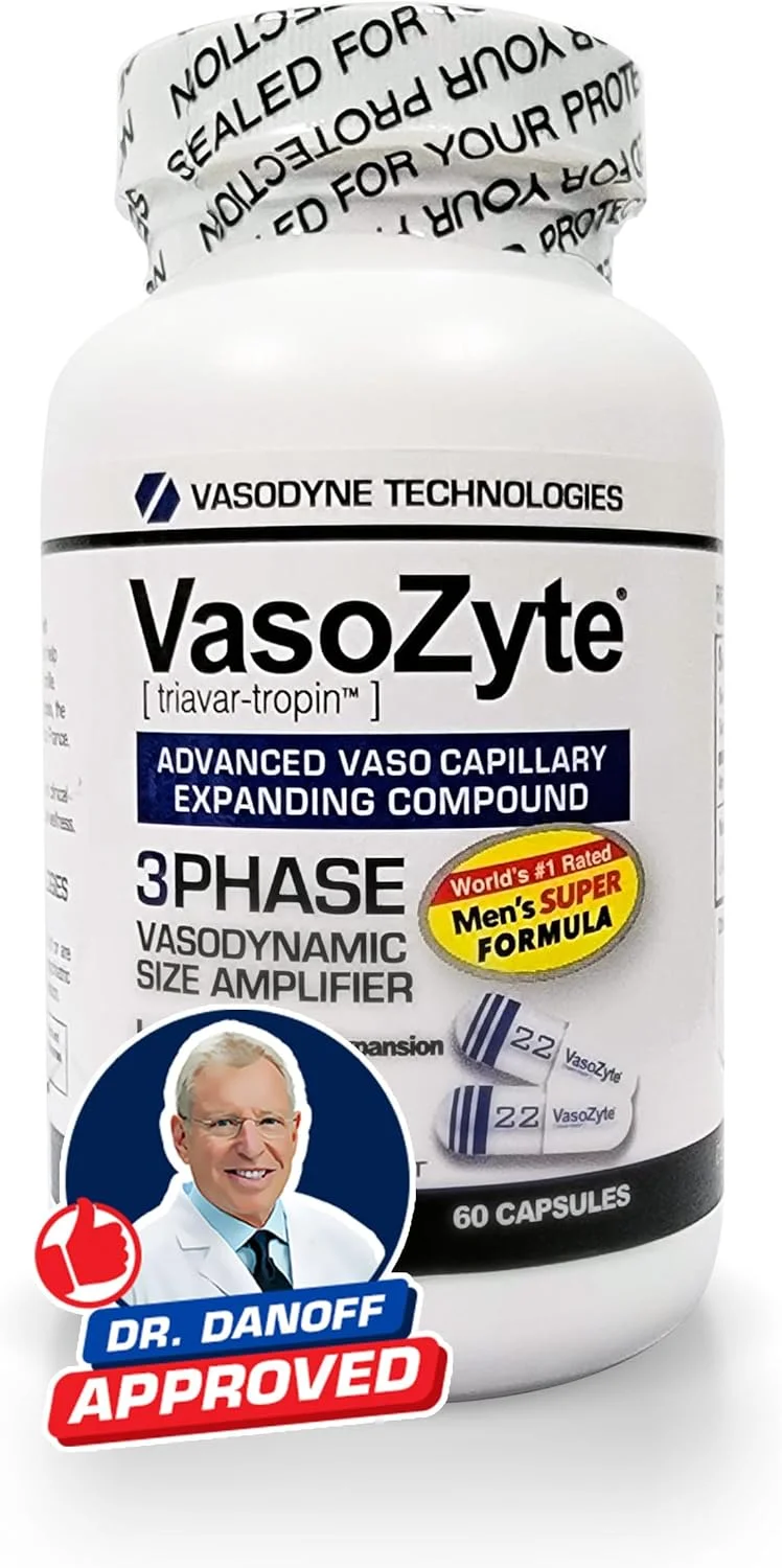 VasoZyte - پشتیبانی از اکسید نیتریک و جریان خون سالم - با فرمول اختصاصی ما حاوی Oligopin و فرآیند استخراج کریستالی خالص ما - برای سلامتی - تامین 30 روزه - 60 کپسول