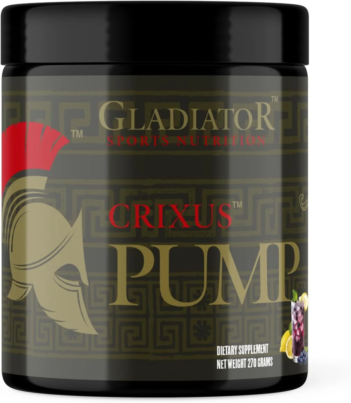 پودر مکمل پیش از تمرین بدون محرک اکسید نیتریک Crixus Pump | قدرت - عملکرد | طعم عالی برای آقایان و بانوان (30 سروینگ، بلوبری لیموناد)
