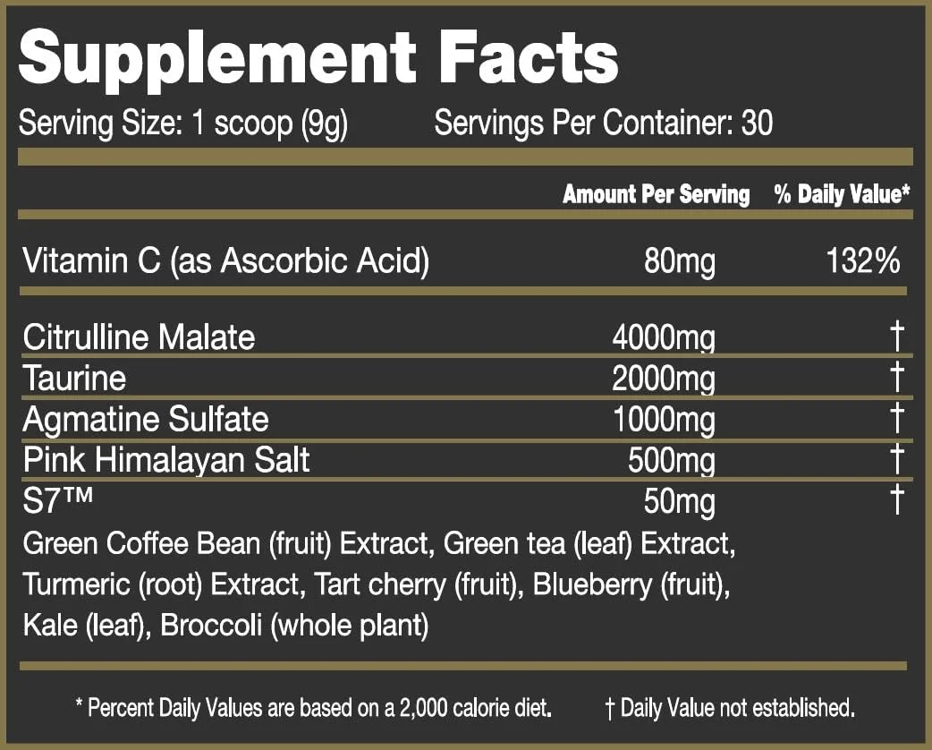 پودر مکمل پیش از تمرین بدون محرک اکسید نیتریک Crixus Pump | قدرت - عملکرد | طعم عالی برای آقایان و بانوان (30 سروینگ، بلوبری لیموناد)