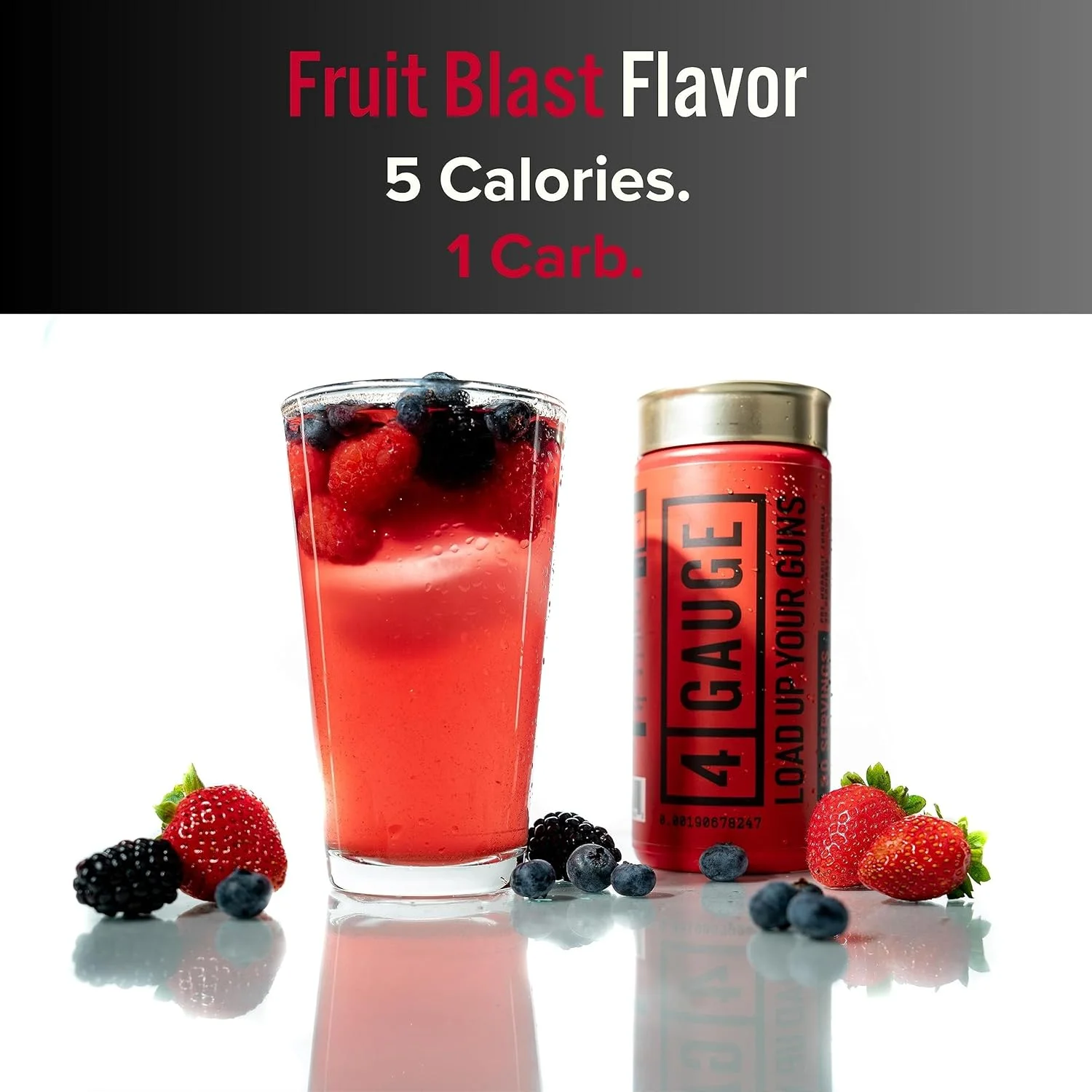 مکمل پیش از تمرین انفجاری گیج 4 | 30 سروینگ | تقویت کننده اکسید نیتریک | ال-سیترولین، ال-کارنیتین، کراتین | بدون مواد مصنوعی (انفجار میوه)