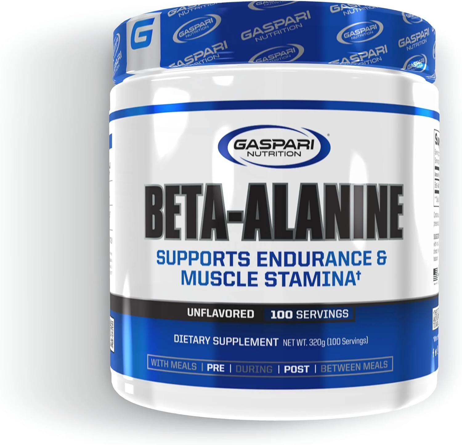 گاسپاری نوتریشن بتا آلانین، پشتیبانی از استقامت و توان عضلانی، تاخیر در خستگی عضلات (۱۰۰ سروینگ)