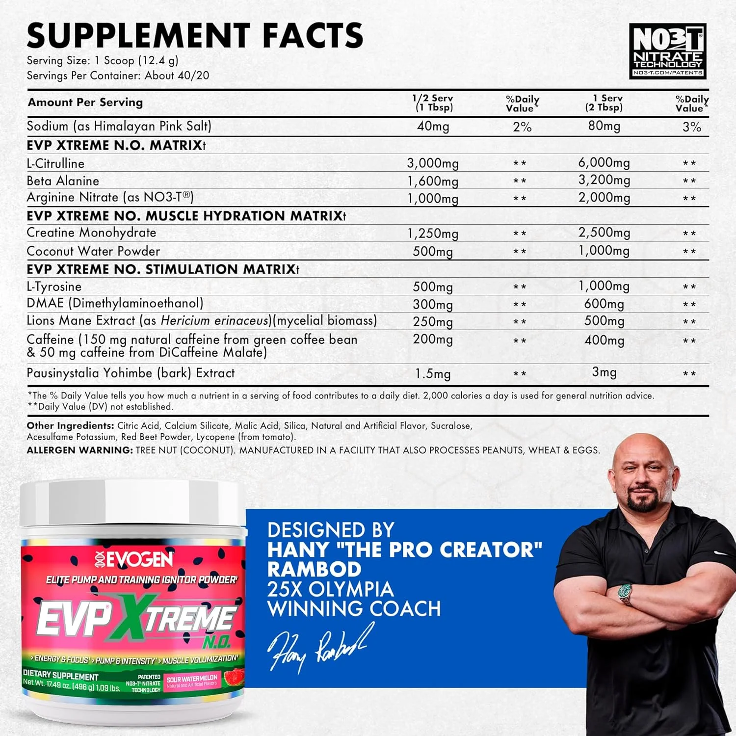 مجموعه اووژن EVP Xtreme NO + EVP AQ - پودر قبل از تمرین و حجم دهنده گلیسیرین مایع برای آقایان و بانوان | پمپ شدید، انرژی، هیدراتاسیون و عروق