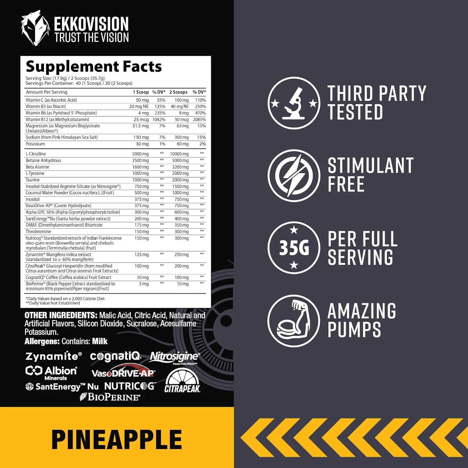 مکمل قبل از تمرین اکوویژن ساتوری فیس آف با طعم آناناس، پودر قبل از تمرین برای مردان، انرژی، تمرکز، پشتیبانی از عملکرد برای باشگاه، وزنه برداری، دویدن، تمرین، 40 سروینگ مکمل قبل از تمرین اکوویژن ساتوری فیس آف با طعم آناناس، پودر قبل از تمرین برای مردان، انرژی، تمرکز، پشتیبانی از عملکرد برای باشگاه، وزنه برداری، دویدن، تمرین، 40 سروینگ