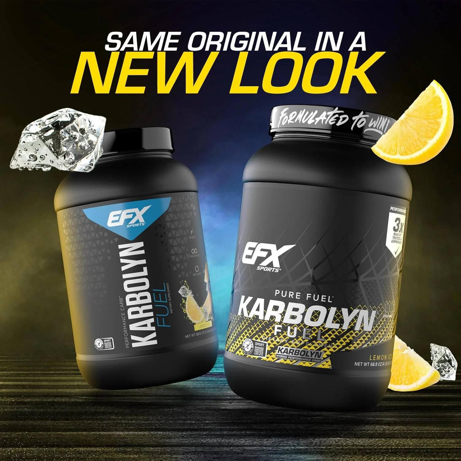 سوخت کربوهیدراتی زود جذب EFX Sports Karbolyn Fuel | بارگیری کربوهیدرات، انرژی پایدار، ریکاوری سریع | بدون محرک | 36 سروینگ (یخ لیمویی)