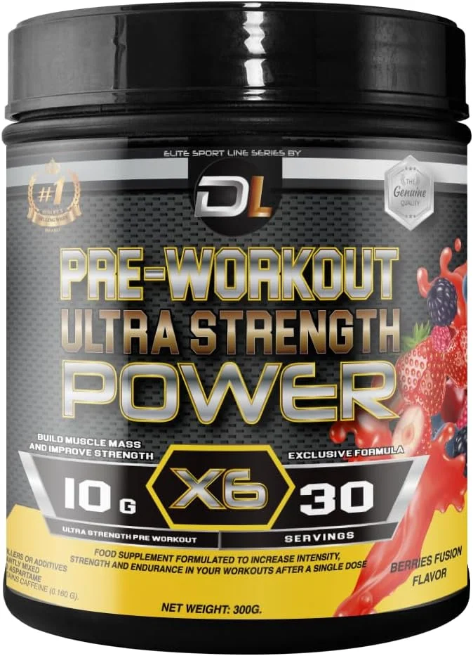 مکمل قبل از تمرین خالص با کراتین، بتا آلانین، سیترولین، بتائین | انرژی انفجاری، افزایش قدرت، استقامت و پمپ عضلانی | فرمول طبیعی 100% بدون شکر | 30 سروینگ با طعم پانچ میوه