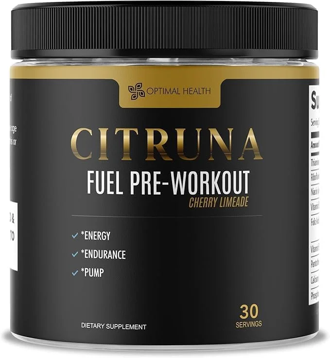 مخلوط مکمل انرژی و قبل از تمرین، نوشیدنی بدون شکر با ویتامین های B-Complex برای افزایش قدرت، تقویت تمرکز و افزایش استقامت - 30 سروینگ، طعم لیموناد گیلاس