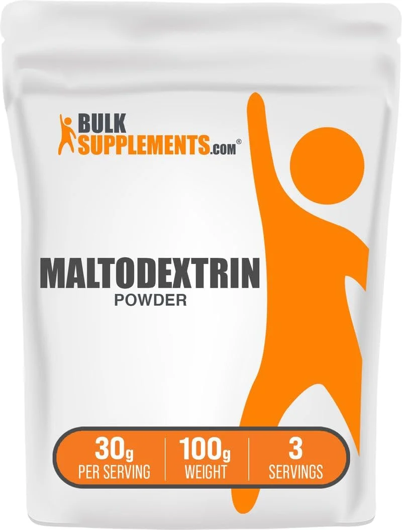 پودر مالتودکسترین BulkSupplements.com - مکمل مالتودکسترین برای افزایش انرژی، گرید غذایی - بدون طعم و بدون گلوتن، 30 گرم در هر وعده، 100 گرم (3.5 اونس) (بسته 1 عددی)