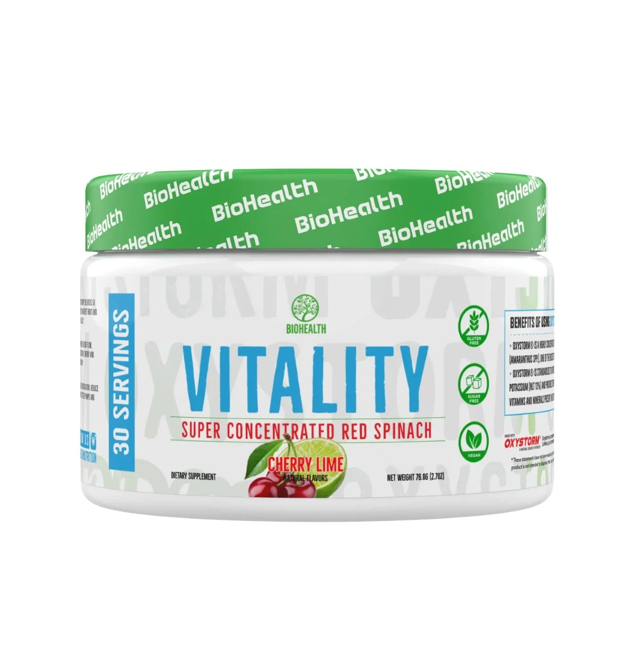 BioHealth Nutrition Vitality - عصاره اسفناج قرمز فوق العاده غلیظ | اکسید نیتریک برای حمایت روزانه از فشار خون و گردش خون و سلامت قلب