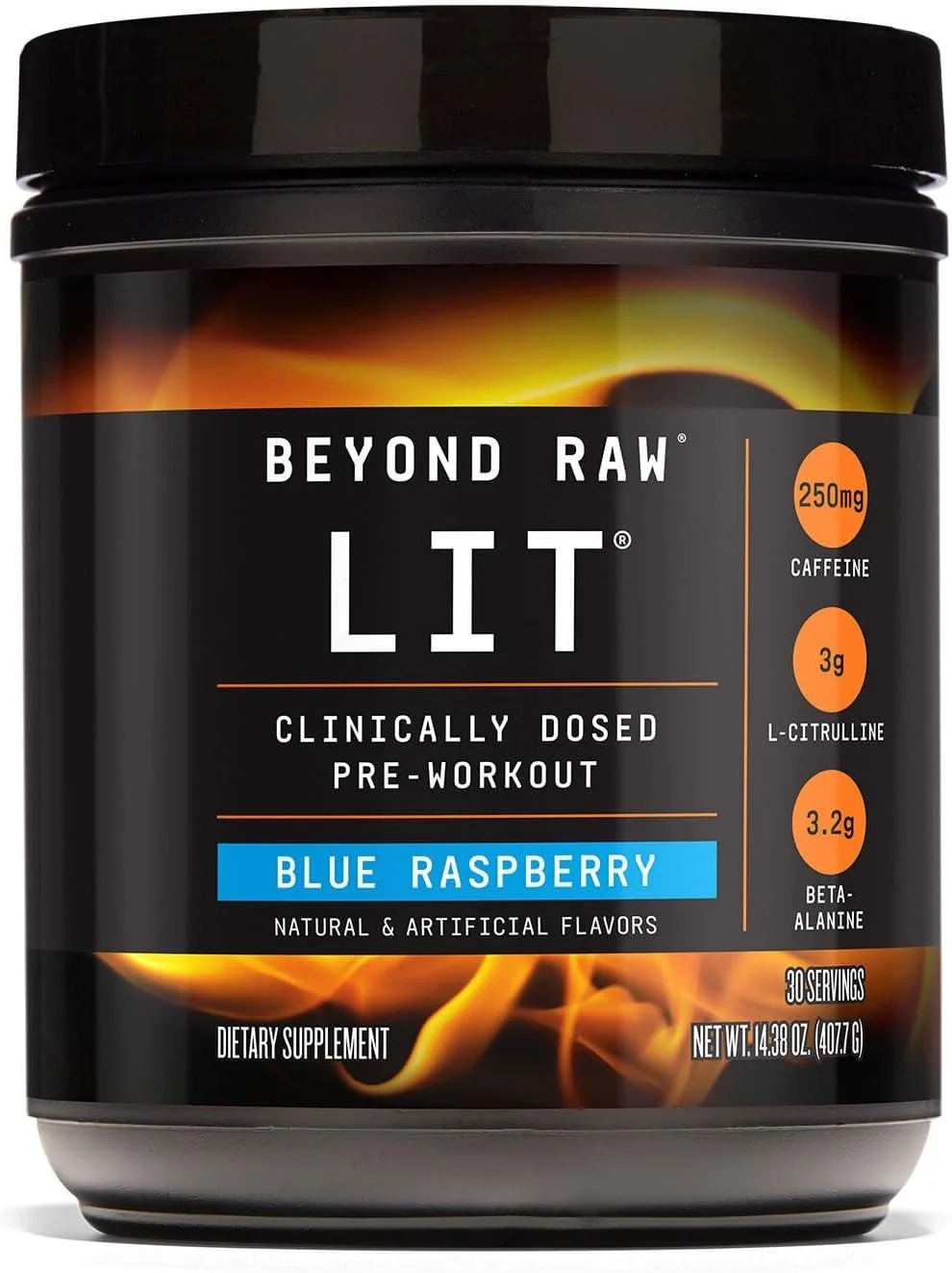 مکمل پیش از تمرین Beyond Raw LIT - تمشک آبی (۳۰ سروینگ)