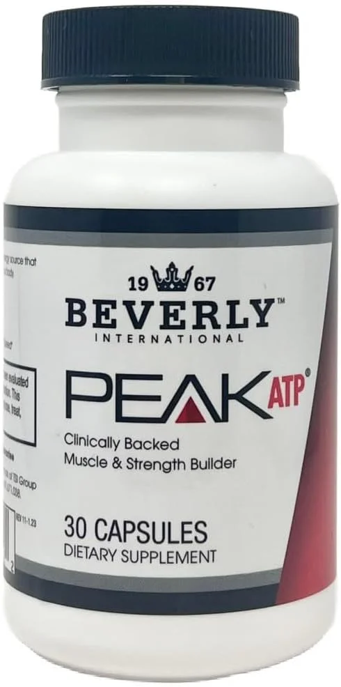 بورلی اینترنشنال Peak ATP® - انرژی قبل از تمرین. منبع انرژی غیر محرک. سوخت عضلات شما. افزایش قدرت، استقامت، حجم عضلانی، کاهش خستگی، 30 کپسول