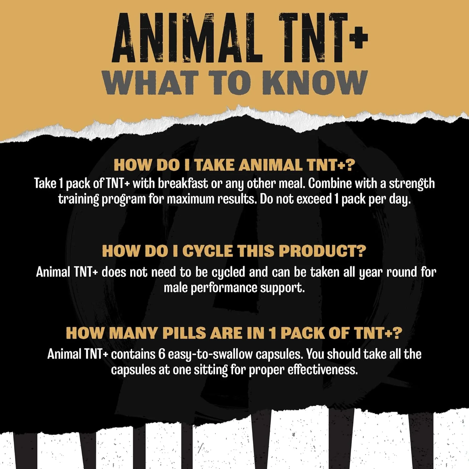 مکمل آقایان Animal TNT+ - تقویت کننده نیتریک اکسید، مکمل های سلامت پروستات برای مردان، پشتیبانی از استرس با آداپتوژن ها، شنبلیله، تریبولوس ترستریس، آشواگاندا، ریشه ماکا، جینسینگ پاناکس، 30 بسته