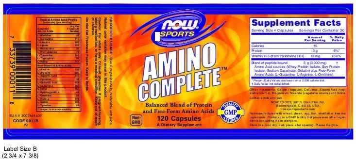Now Foods Amino Complete - بسته 120 عددی Now Foods Amino Complete - بسته 120 عددی