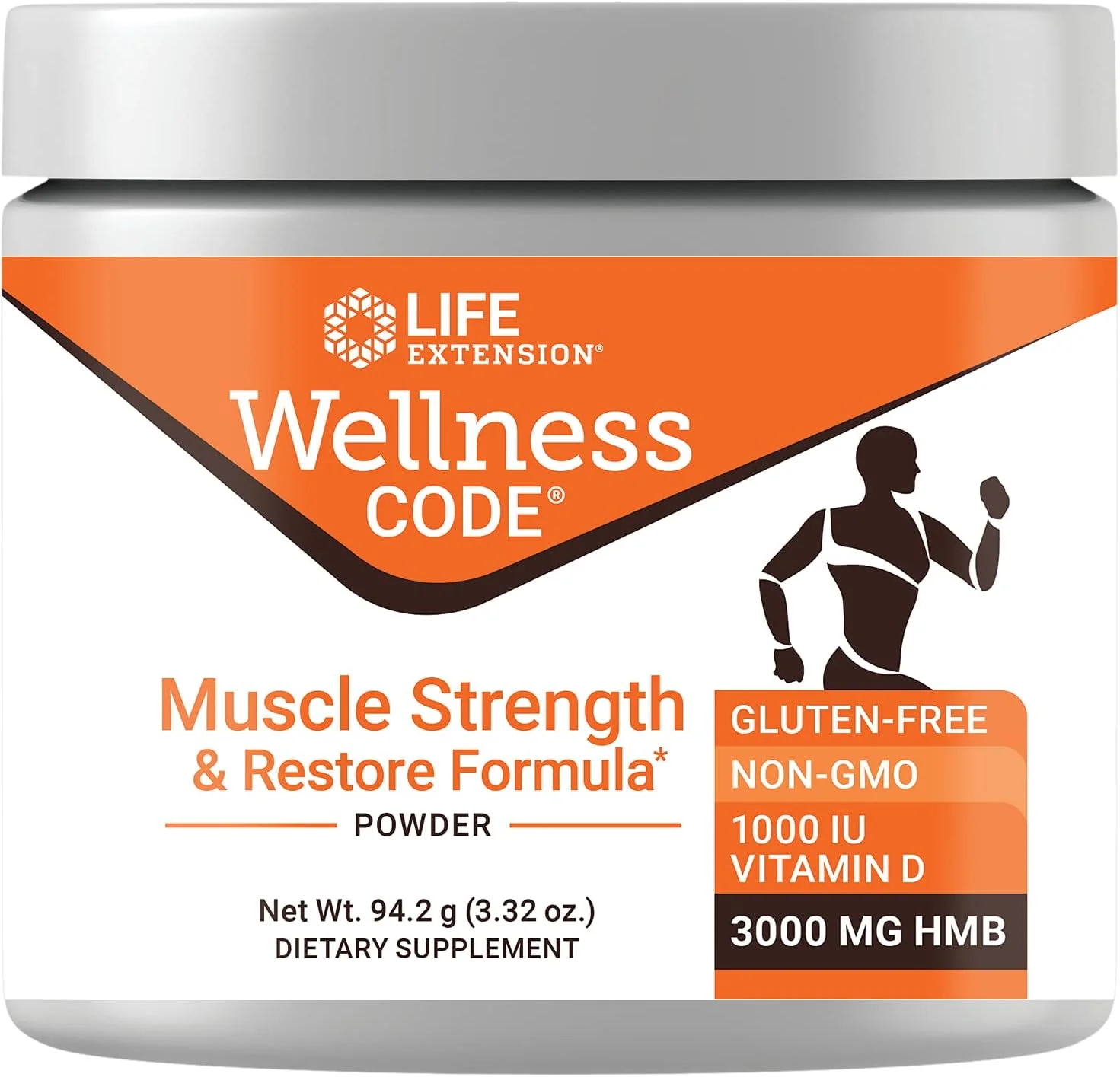 فرمول تقویت و ترمیم عضلات Wellness Code® Life Extension، ویتامین D3، بتا-هیدروکسی-بتا-متیل بوتیرات مونوهیدرات (HMB)، سلامت عضلات، فاقد گلوتن، غیر تراریخته، 94.2 گرم فرمول تقویت و ترمیم عضلات Wellness Code® Life Extension، ویتامین D3، بتا-هیدروکسی-بتا-متیل بوتیرات مونوهیدرات (HMB)، سلامت عضلات، فاقد گلوتن، غیر تراریخته، 94.2 گرم
