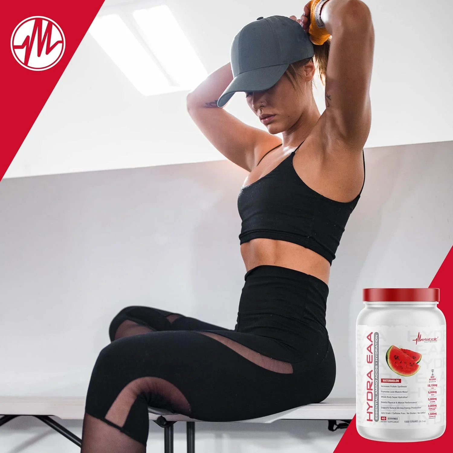 متابولیک نوتریشن هیدرا EAA، ۱۰۰۰ گرم اسیدهای آمینه ضروری + آبرسانی، EAAs، BCAAs، گلوتامین، الکترولیت ها، آب نارگیل و گلیسرول، طعم های شگفت انگیز (پانچ میوه، ۱۰۰۰ گرم) متابولیک نوتریشن هیدرا EAA، ۱۰۰۰ گرم اسیدهای آمینه ضروری + آبرسانی، EAAs، BCAAs، گلوتامین، الکترولیت ها، آب نارگیل و گلیسرول، طعم های شگفت انگیز (پانچ میوه، ۱۰۰۰ گرم)