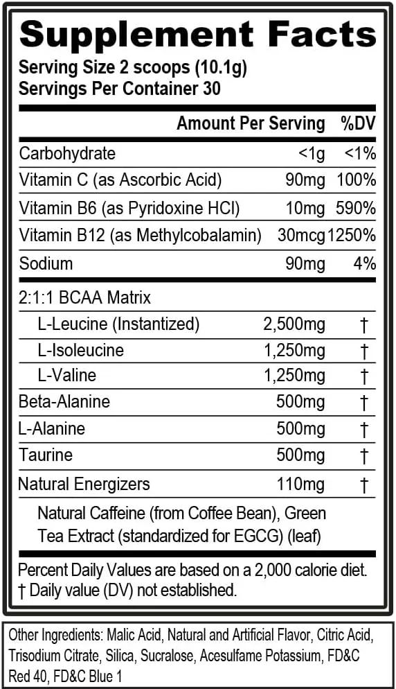 پودر آمینو اسیدهای شاخه دار EVL - پودر قبل از تمرین BCAA برای ریکاوری عضلات، رشد بدون چربی و استقامت - نوشیدنی آبرسان بعد از تمرین با کافئین طبیعی - انگور خشمگین پودر آمینو اسیدهای شاخه دار EVL - پودر قبل از تمرین BCAA برای ریکاوری عضلات، رشد بدون چربی و استقامت - نوشیدنی آبرسان بعد از تمرین با کافئین طبیعی - انگور خشمگین