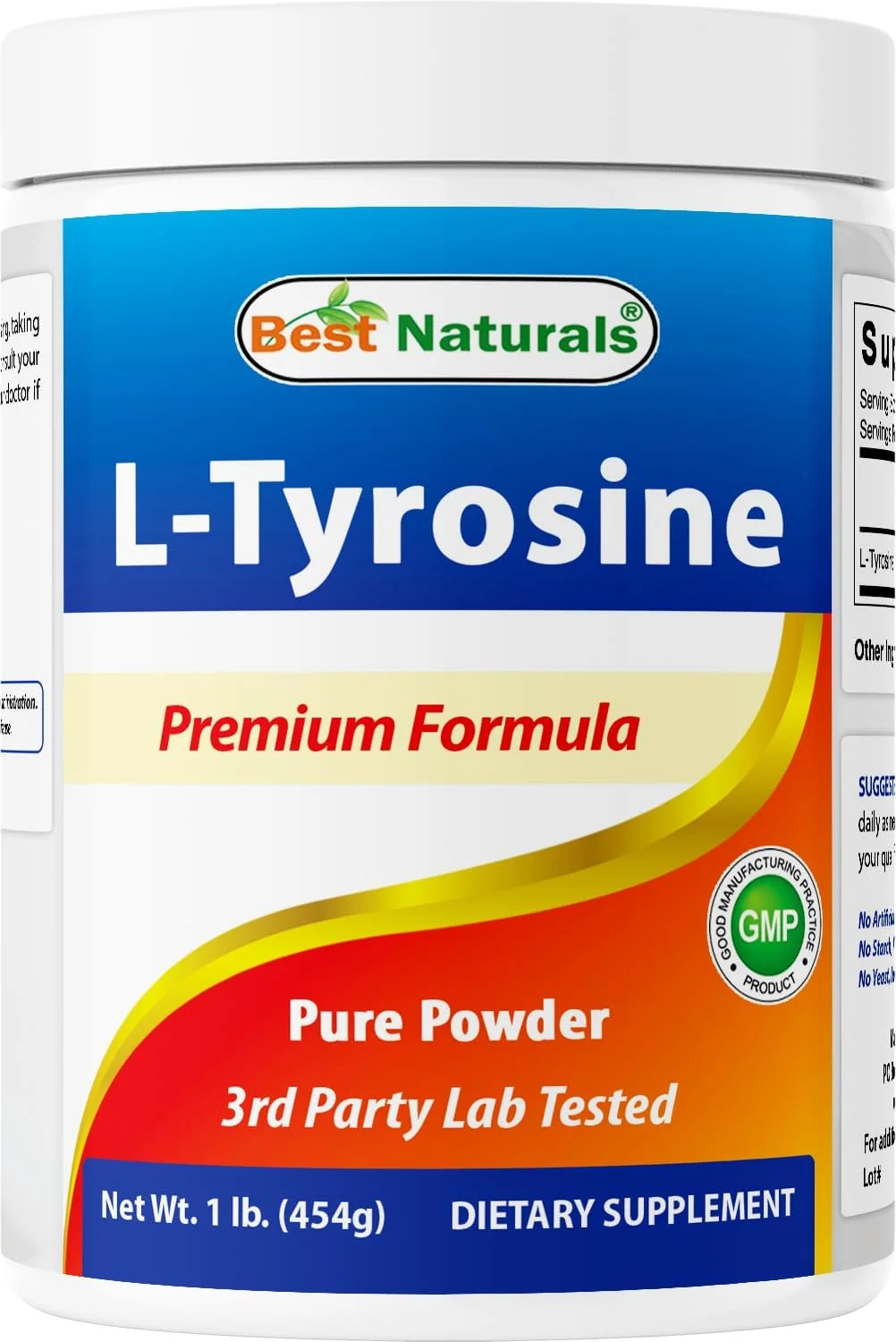 پودر خالص ال-تیروزین نچرالز بست، ۴۵۰ گرم پودر خالص ال-تیروزین نچرالز بست، ۴۵۰ گرم