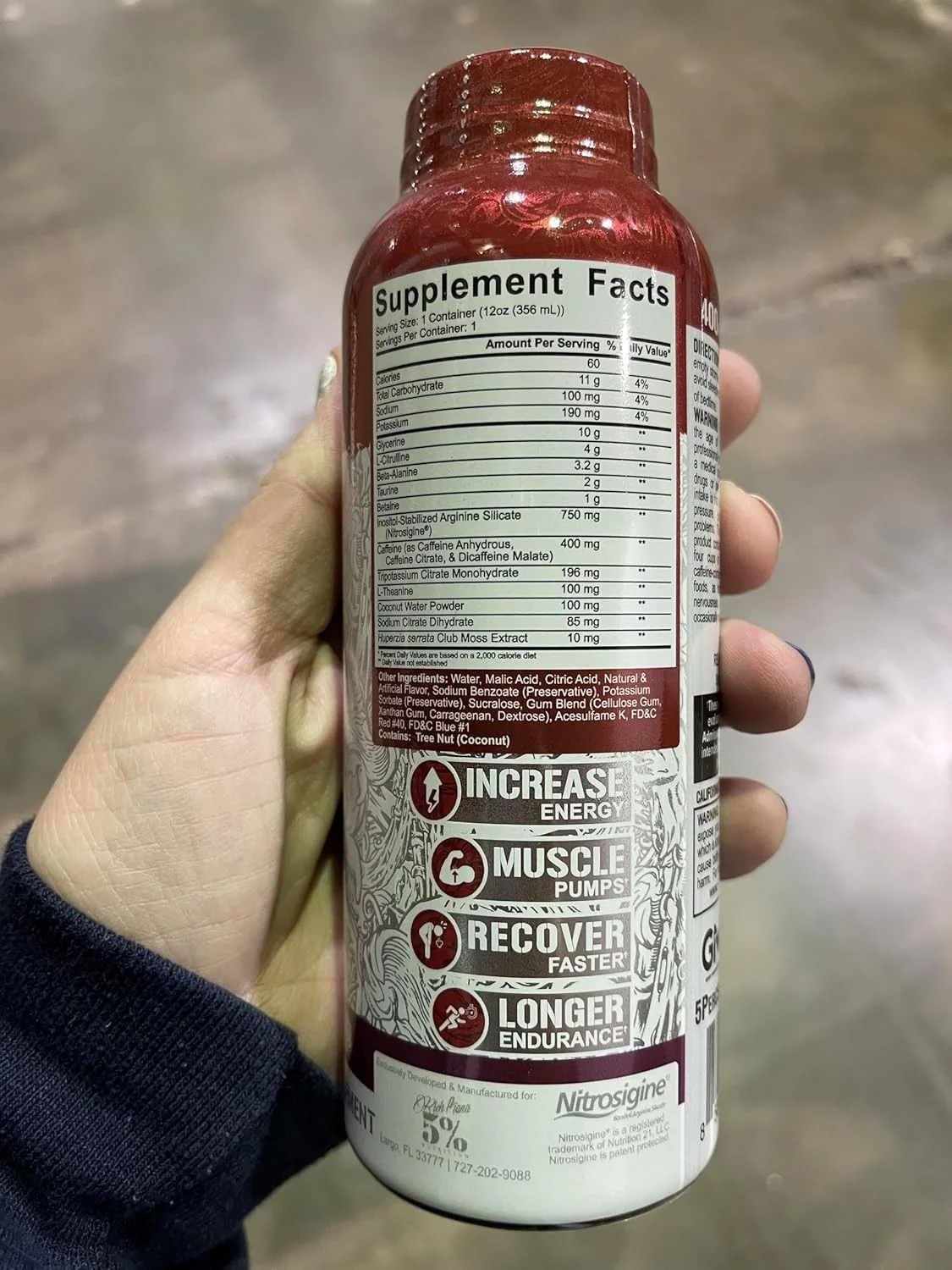 نوشیدنی انرژی زا قبل از تمرین Kill It با محرک بالا 5% Nutrition | نوشیدنی انرژی زا با 400 میلی گرم کافئین | پمپ شدید، استقامت، تمرکز و هیدراتاسیون | سیترولین، بتا آلانین، تورین | 1 بسته (توت وحشی)