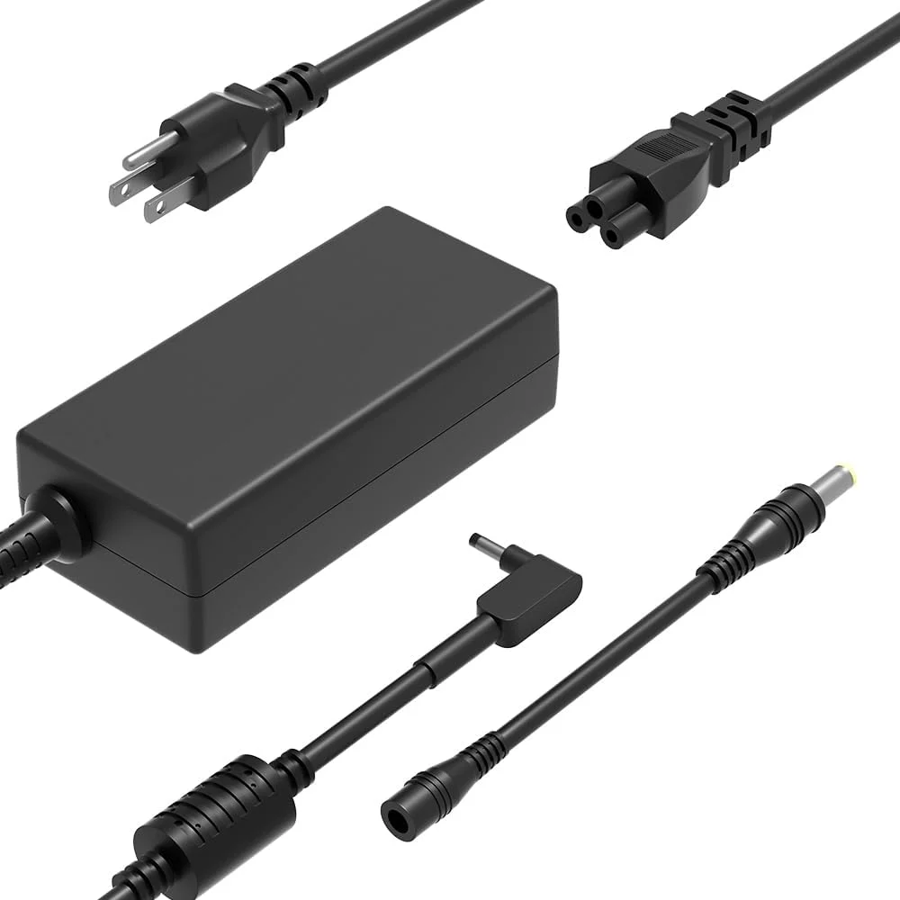 شارژر 65W 45W AC سازگار با لپ تاپ های Acer Aspire 3 5 15 14 A315 A314 A317 Vero/Go/Spin 14 15 R15 R14 R13 a315-58 a315-59 a315-24pt a315-23 a315-57 a315-35 a315-34 a315-24p