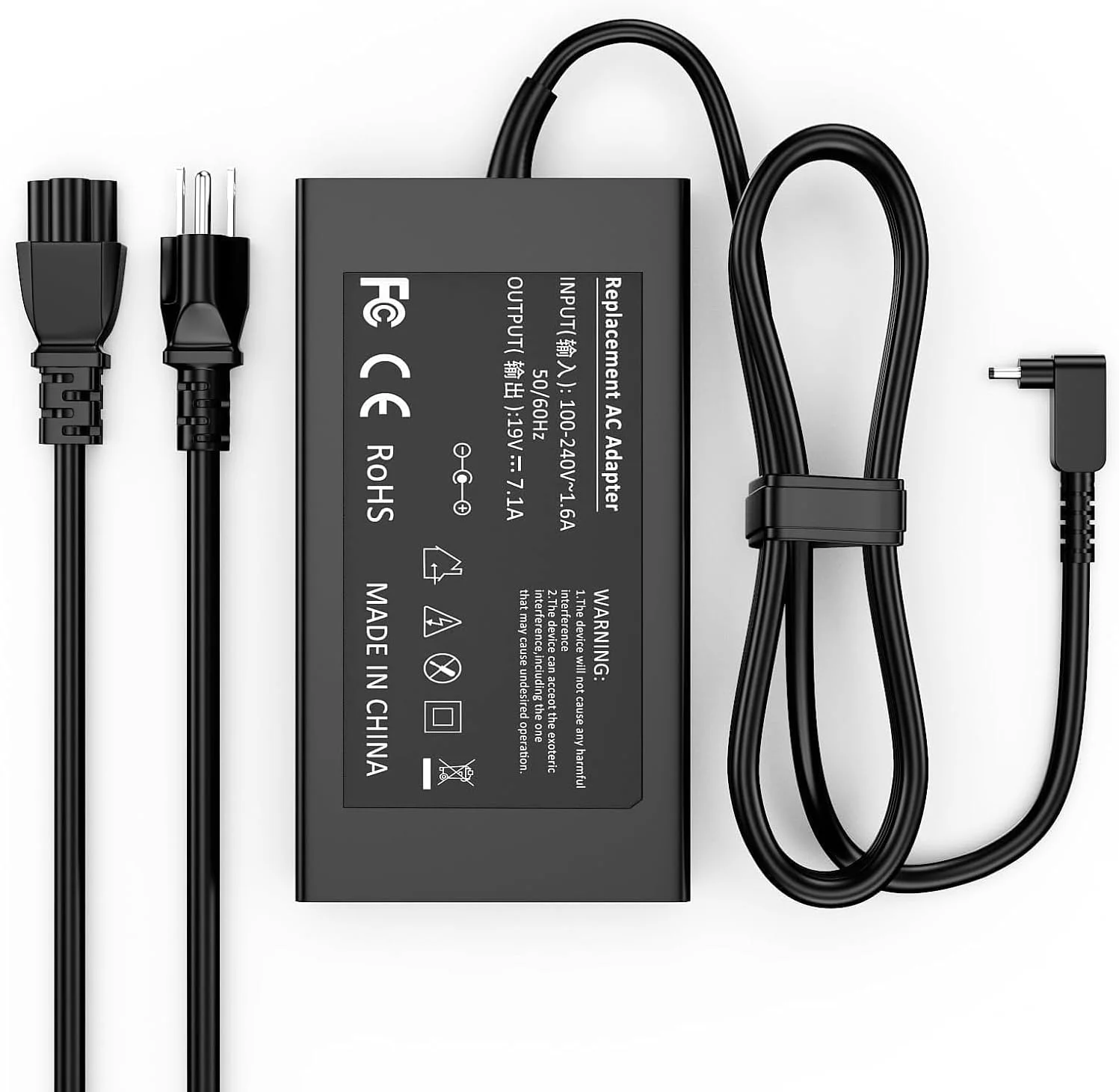 شارژر 135 واتی سازگار با لپ‌تاپ‌های Acer Nitro 5 7 V15 V14 V16 16S، ANV15 ANV14 ANV16 AN515 AN517 ANV15-52 ANV15-52-586Z ANV15-52-76NK ANV17-61 ANV15-51