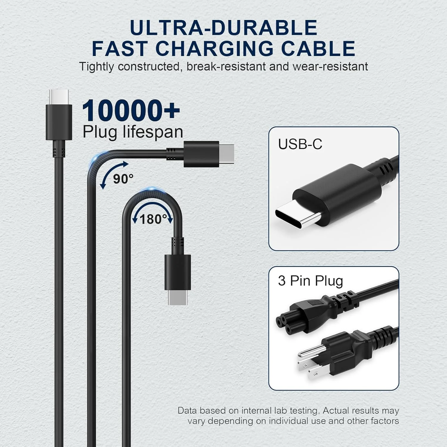 شارژر تایپ C سازگار با لپ تاپ ایسر کروم بوک، آداپتور برق USB C شارژر تایپ C سازگار با لپ تاپ ایسر کروم بوک، آداپتور برق USB C