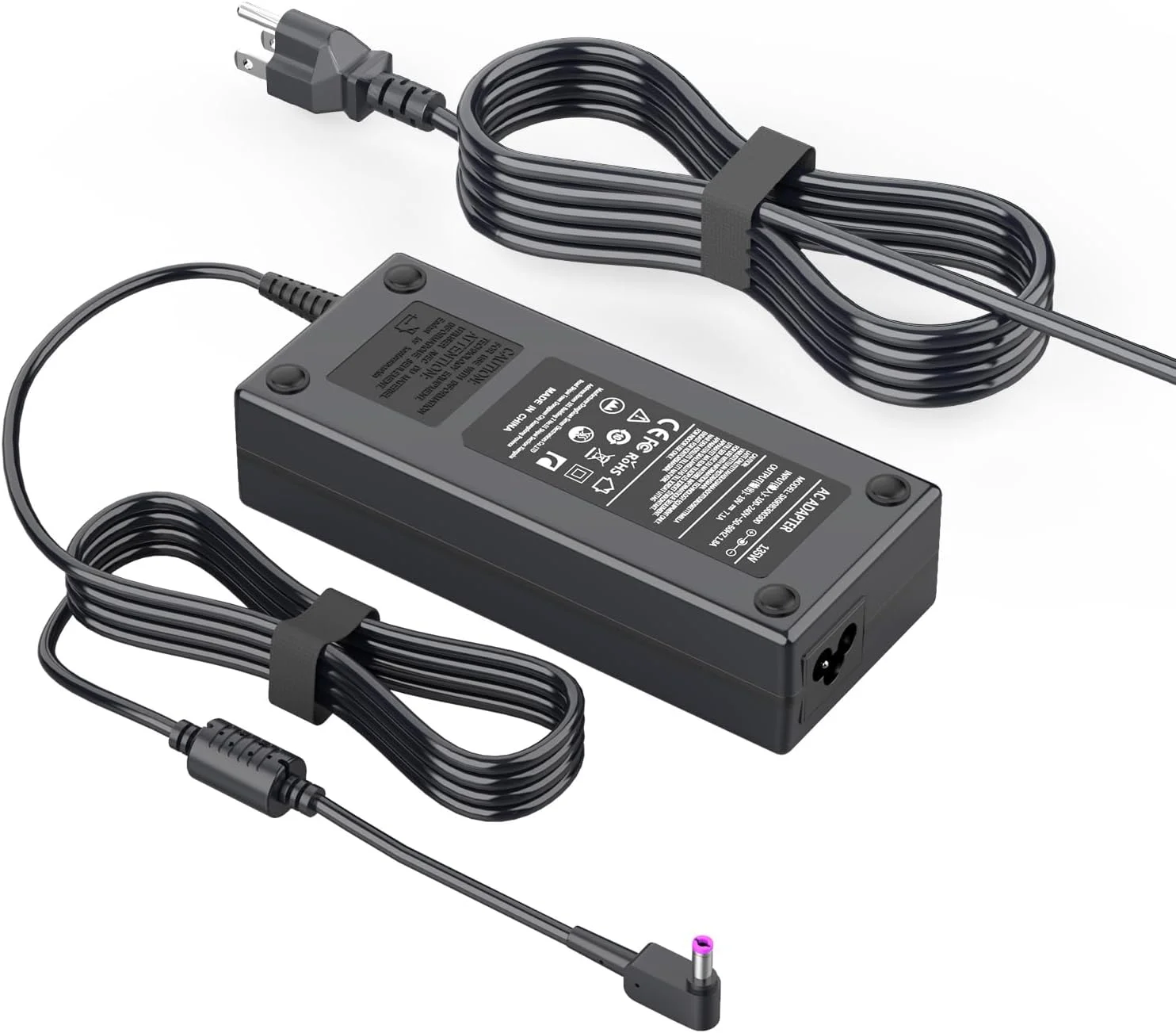 شارژر لپ تاپ 135 واتی سازگار با لپ تاپ گیمینگ ایسر نیترو 5 مدل های AN515 AN515-51 AN515-41 AN515-53 AN515-52 AN515-43 AN515-54 AN517-51 N18C4 N18C3 AN515-55 AN715-51 AN715-52 به همراه کابل برق
