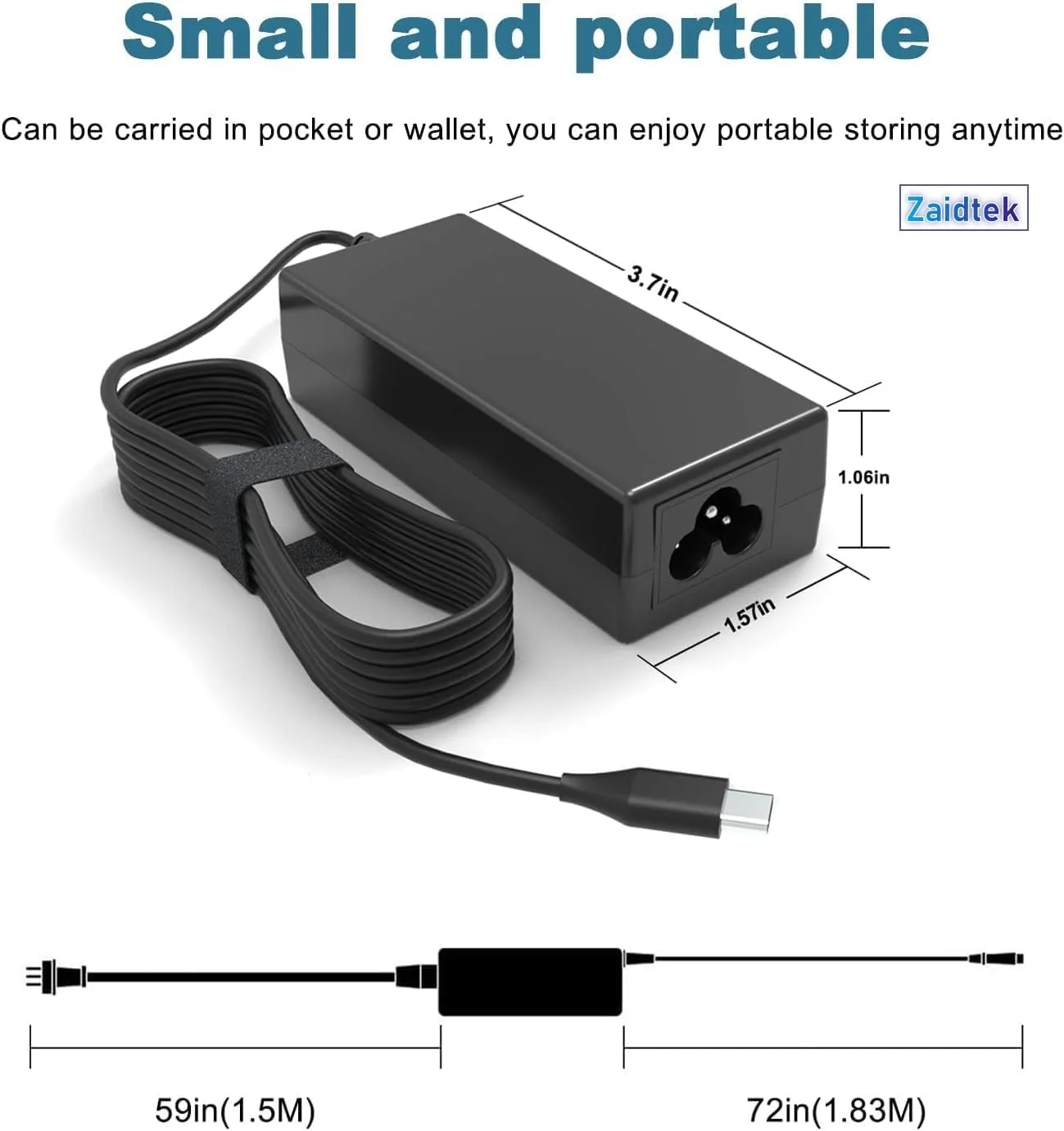 شارژر لپ‌تاپ 45 واتی USB C سازگار با Acer Chromebook Plus Spin CP CB Gateway 311 315 314 317 514 515 R752T A18-045N1A CB5-312T N18Q6 N19Q3 N19Q10 N20Q10 N21Q9 کابل برق Type C