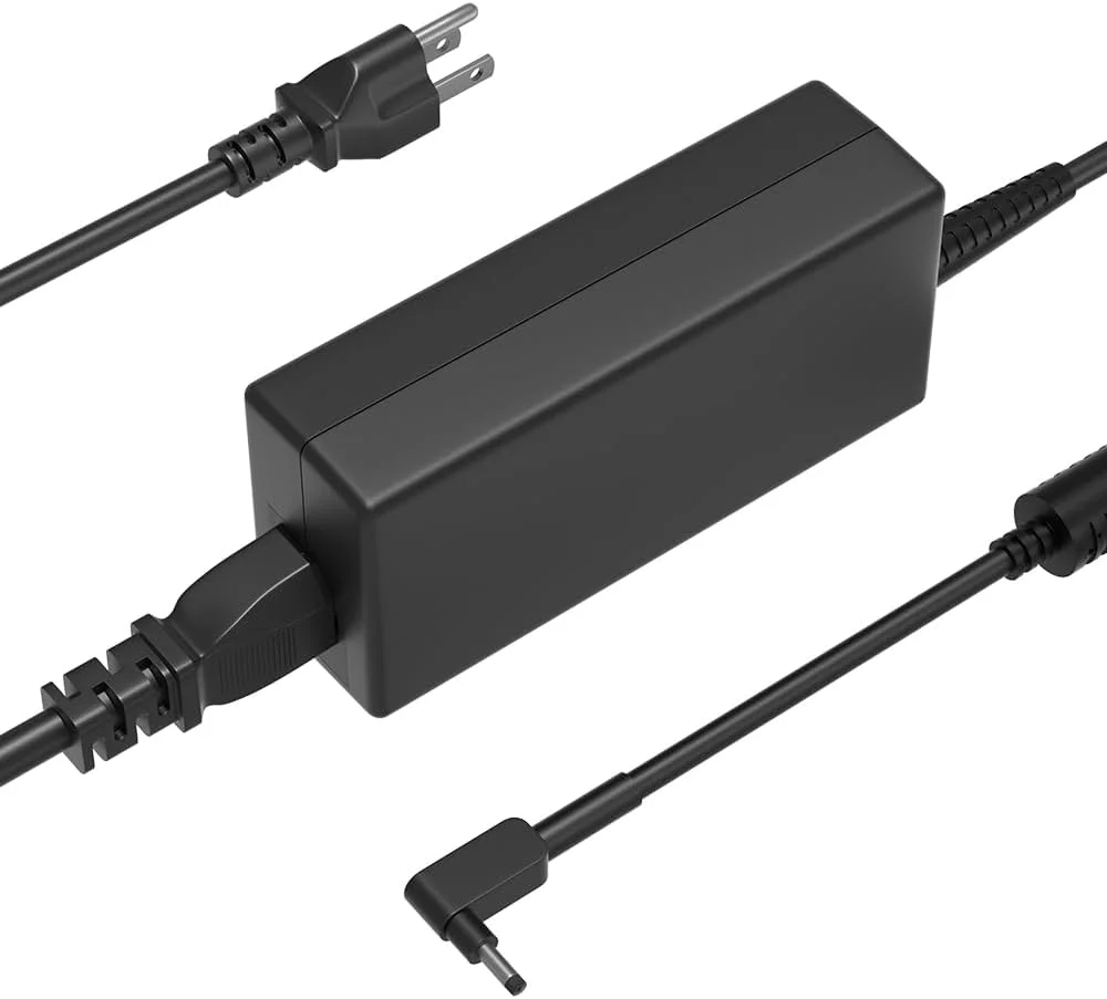 شارژر 65W 45W AC سازگار با لپ‌تاپ‌های Acer Chromebook 15 CB3-532 CB3-531 CB5-571 C910 N16P1 N15Q8 N15Q9 N15Q10 N16Q13 مدل A13-045N2A PA-1650-80 A11-065N1A PA-1450-26