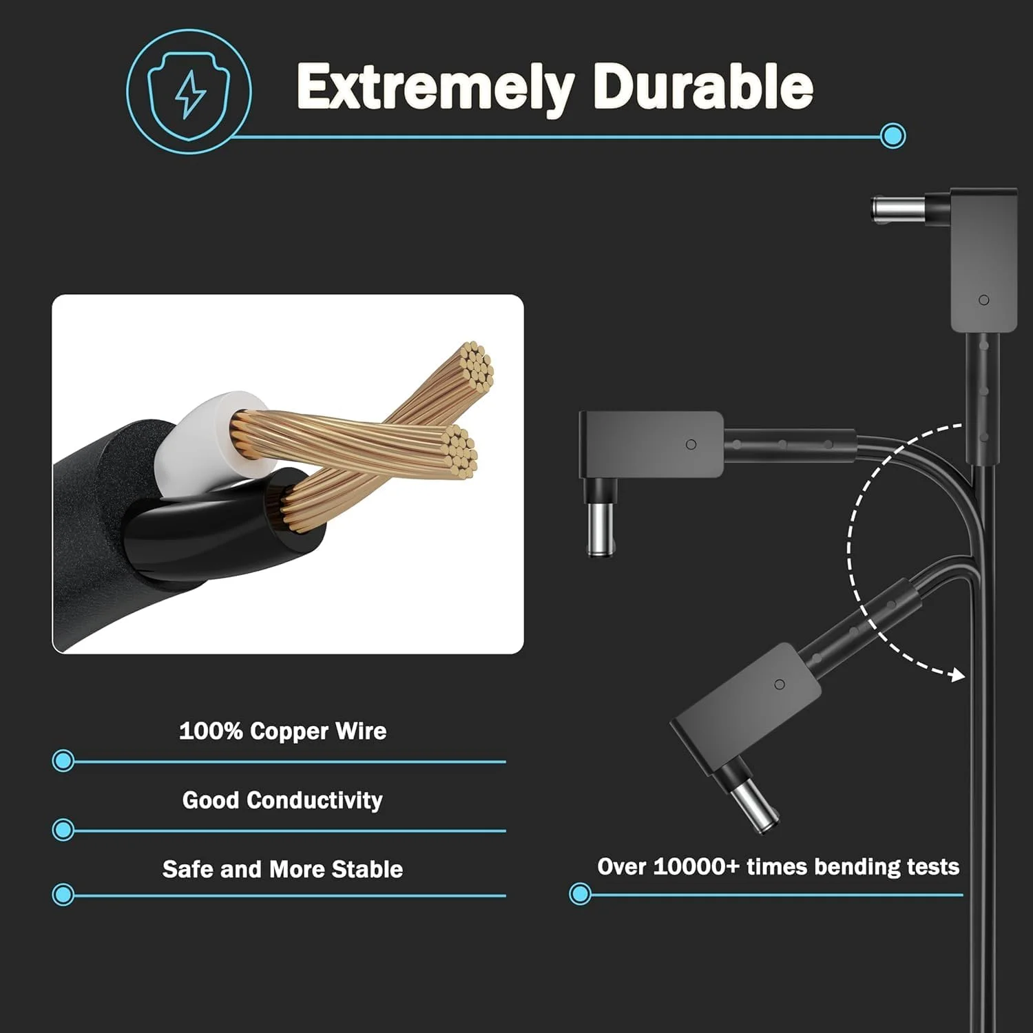 شارژر 45 واتی AC مناسب برای لپ‌تاپ‌های Acer Aspire سری 3 15 A315-23 A315-24 A315-24P A315-35 و Aspire سری 5 15 A515-44 A515-45 A515-46 A515-55 A515-56