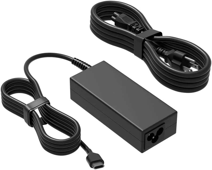 شارژر 45 واتی USB C سازگار با لپ تاپ های Acer Chromebook مدل های N17Q9 N17Q8 N17Q5 N17Q10 N18Q1 N18Q2 N18Q3 N18Q5 N18Q6 N18Q8 N18Q12 N16Q10 N16Q11 N16Q12 N16Q14 N15Q13 N19Q3 N19Q4