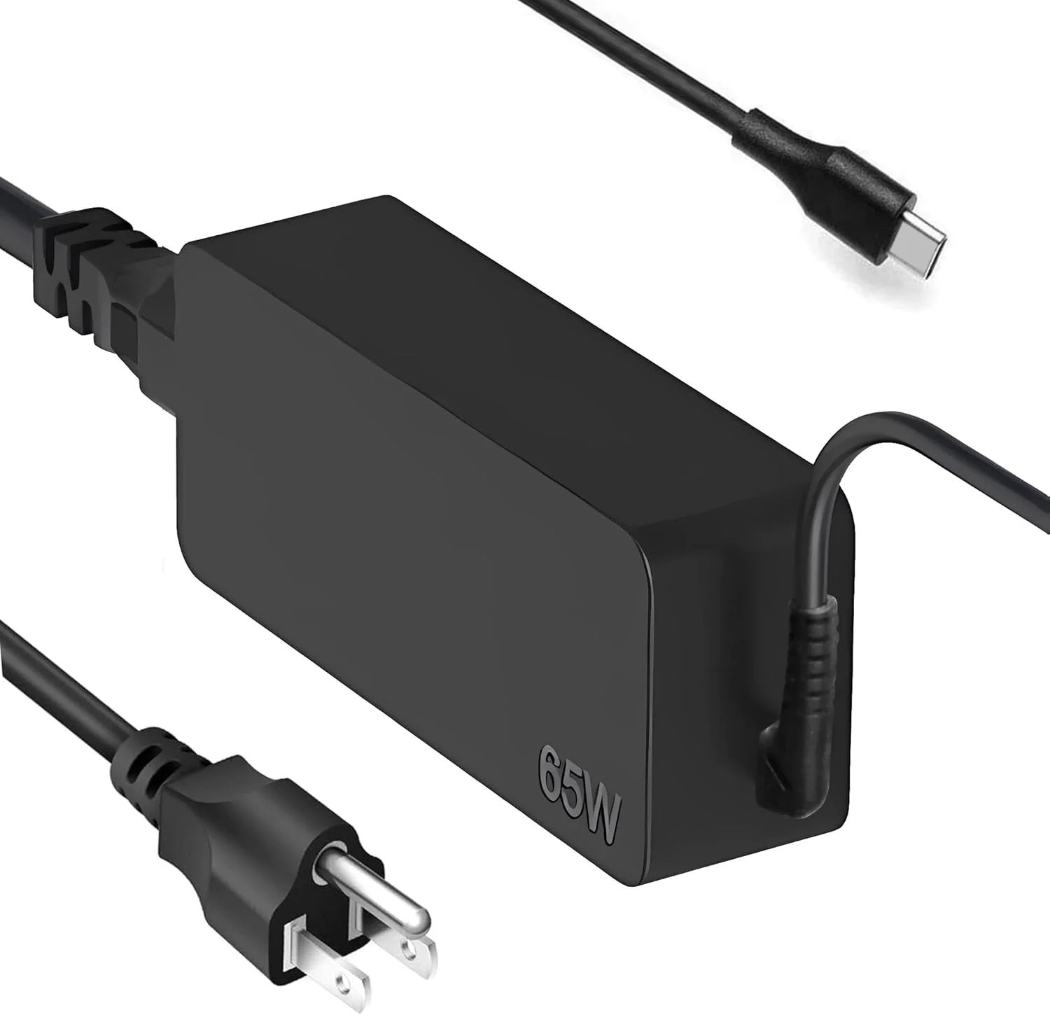 شارژر لپ تاپ 65 واتی USB C جایگزین برای لنوو/کروم بوک/یوگا/ThinkPad T480 T490 T580 E480 ADLX65YDC2A منبع تغذیه USB C برای شارژر لپ تاپ لنوو