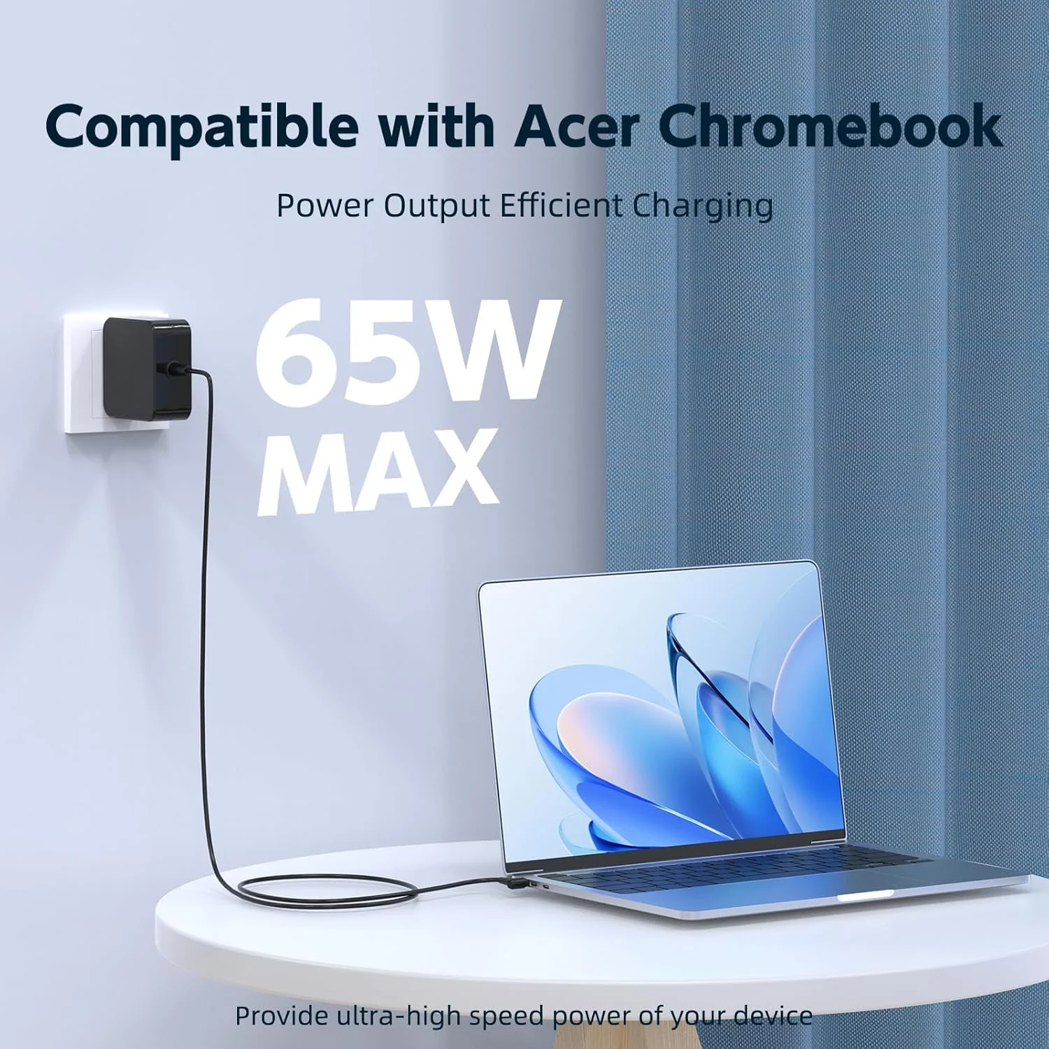 شارژر لپ تاپ 65 واتی سازگار با Acer Chromebook 11 R11 13 14 15 CB3 CB5 CB3-111 CB3-131 CB3-431 CB3-531 CB3-532 CB5-311 CB5-571 CB5-311 CB5-132T C720 C720P C731 C713T C738T سیم برق شارژر لپ تاپ 65 واتی سازگار با Acer Chromebook 11 R11 13 14 15 CB3 CB5 CB3-111 CB3-131 CB3-431 CB3-531 CB3-532 CB5-311 CB5-571 CB5-311 CB5-132T C720 C720P C731 C713T C738T سیم برق