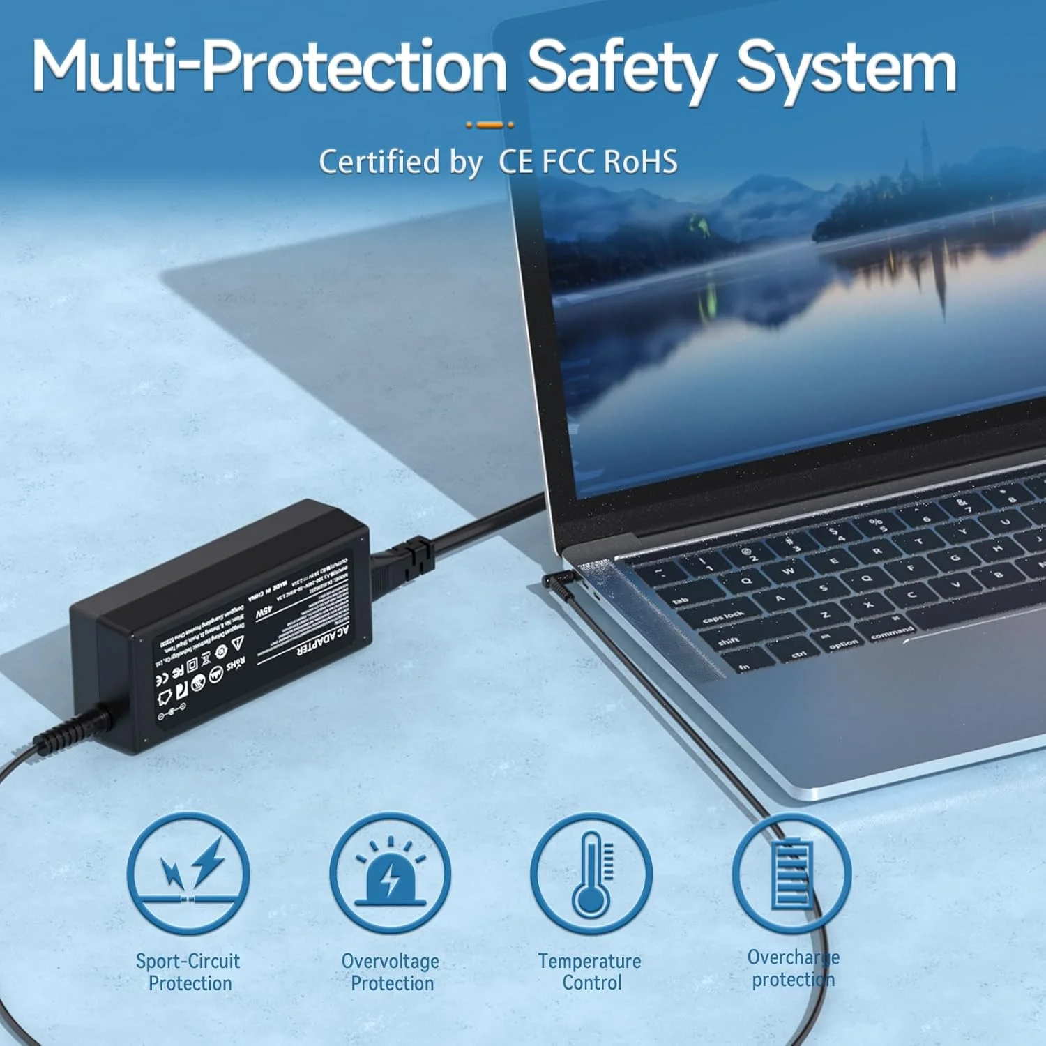 شارژر لپ تاپ 65 واتی سازگار با Acer Chromebook N15Q8 N15Q9 N16P1 11 R11 13 14 15، برای Chromebook CB3 CB5 C738T C740 C720 C720P؛ برای Aspire 3 5 S5 S7 P3، Spin 1 3 5 شارژر لپ تاپ 65 واتی سازگار با Acer Chromebook N15Q8 N15Q9 N16P1 11 R11 13 14 15، برای Chromebook CB3 CB5 C738T C740 C720 C720P؛ برای Aspire 3 5 S5 S7 P3، Spin 1 3 5