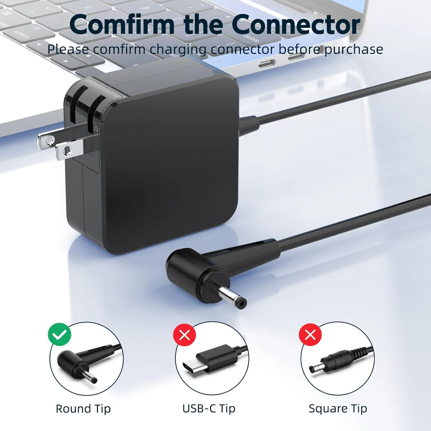 شارژر لپ تاپ 65 واتی سازگار با Acer Chromebook 11 R11 13 14 15 CB3 CB5 CB3-111 CB3-131 CB3-431 CB3-531 CB3-532 CB5-311 CB5-571 CB5-311 CB5-132T C720 C720P C731 C713T C738T سیم برق شارژر لپ تاپ 65 واتی سازگار با Acer Chromebook 11 R11 13 14 15 CB3 CB5 CB3-111 CB3-131 CB3-431 CB3-531 CB3-532 CB5-311 CB5-571 CB5-311 CB5-132T C720 C720P C731 C713T C738T سیم برق