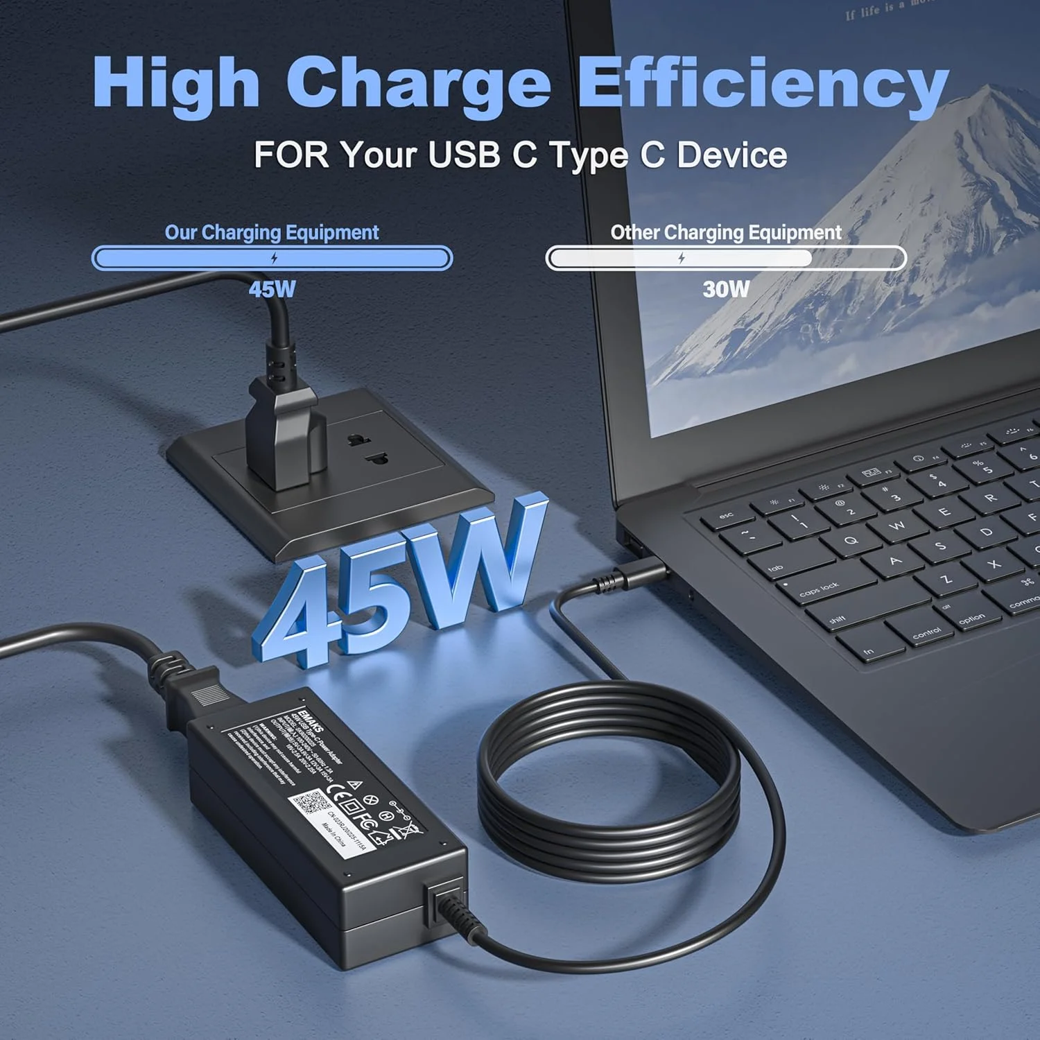 شارژر 45 واتی تایپ USB C برای Acer Chromebook Plus Spin 11 13 15 CP311 CP315 CP513 CP713:CP311-1H CP311-2H CP311-1H-C1FS 1H-C5PN 1HN-C2DV 2H-C679;CP315-1H 2H-C679 3HT;CB514 CB515 CB514-4HT-375Z شارژر 45 واتی تایپ USB C برای Acer Chromebook Plus Spin 11 13 15 CP311 CP315 CP513 CP713:CP311-1H CP311-2H CP311-1H-C1FS 1H-C5PN 1HN-C2DV 2H-C679;CP315-1H 2H-C679 3HT;CB514 CB515 CB514-4HT-375Z