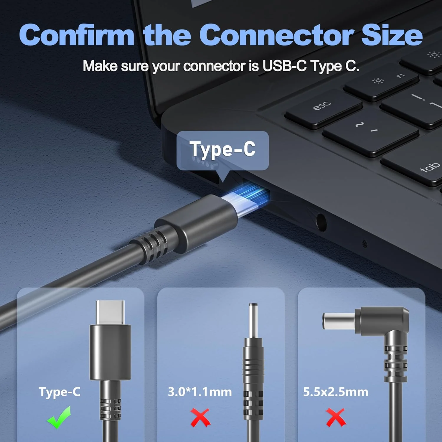 شارژر 45 واتی تایپ USB C برای Acer Chromebook Plus Spin 11 13 15 CP311 CP315 CP513 CP713:CP311-1H CP311-2H CP311-1H-C1FS 1H-C5PN 1HN-C2DV 2H-C679;CP315-1H 2H-C679 3HT;CB514 CB515 CB514-4HT-375Z شارژر 45 واتی تایپ USB C برای Acer Chromebook Plus Spin 11 13 15 CP311 CP315 CP513 CP713:CP311-1H CP311-2H CP311-1H-C1FS 1H-C5PN 1HN-C2DV 2H-C679;CP315-1H 2H-C679 3HT;CB514 CB515 CB514-4HT-375Z