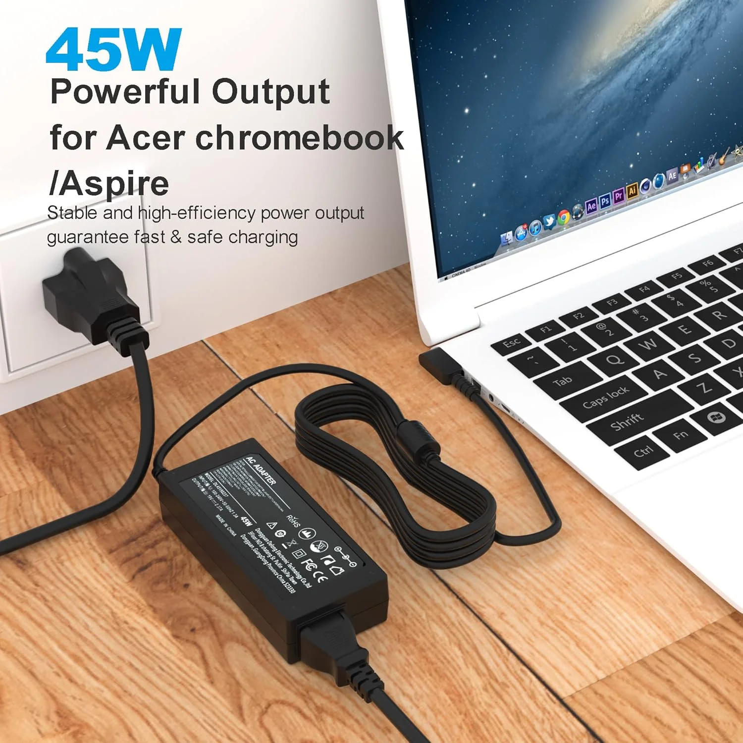 شارژر لپ تاپ 45 واتی سازگار با سری های Acer Aspire 1 3 5 مدل های A315-23 A315-24P A315-35 A317-53 A317-54 A317-55P A115-32 A314-22 A314-23P A514-55 A515-45 A517-52 A314-36P شارژر لپ تاپ 45 واتی سازگار با سری های Acer Aspire 1 3 5 مدل های A315-23 A315-24P A315-35 A317-53 A317-54 A317-55P A115-32 A314-22 A314-23P A514-55 A515-45 A517-52 A314-36P