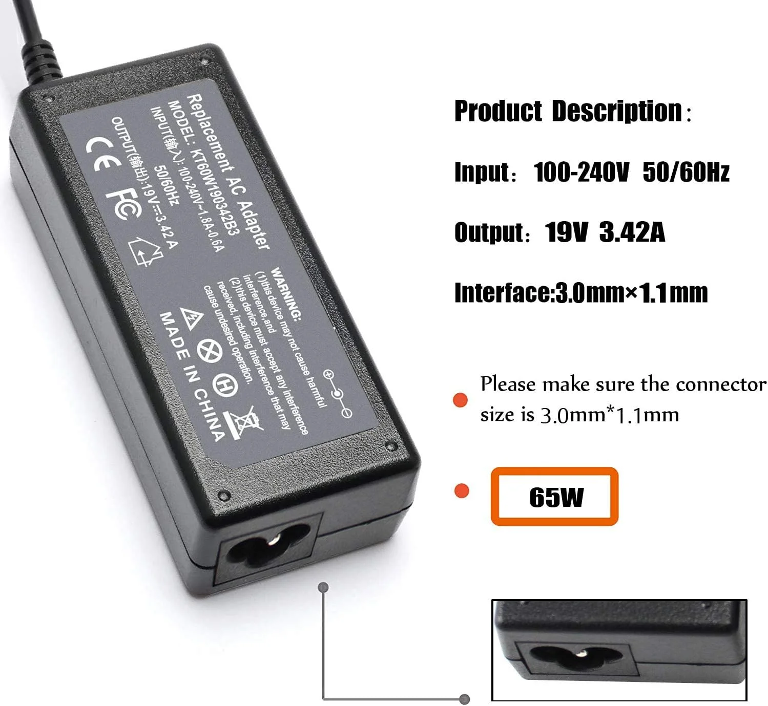 شارژر 65W 45W برای لپ تاپ های Acer Aspire سری 1 3 5 مدل های A315-23 A315-24P A315-24PT A315-58 A315-59 A515-44 A515-45 A515-46 A515-54 A515-55 A515-56 A115-32 N20C5 N15Q9 S5-371 S7-392 شارژر 65W 45W برای لپ تاپ های Acer Aspire سری 1 3 5 مدل های A315-23 A315-24P A315-24PT A315-58 A315-59 A515-44 A515-45 A515-46 A515-54 A515-55 A515-56 A115-32 N20C5 N15Q9 S5-371 S7-392