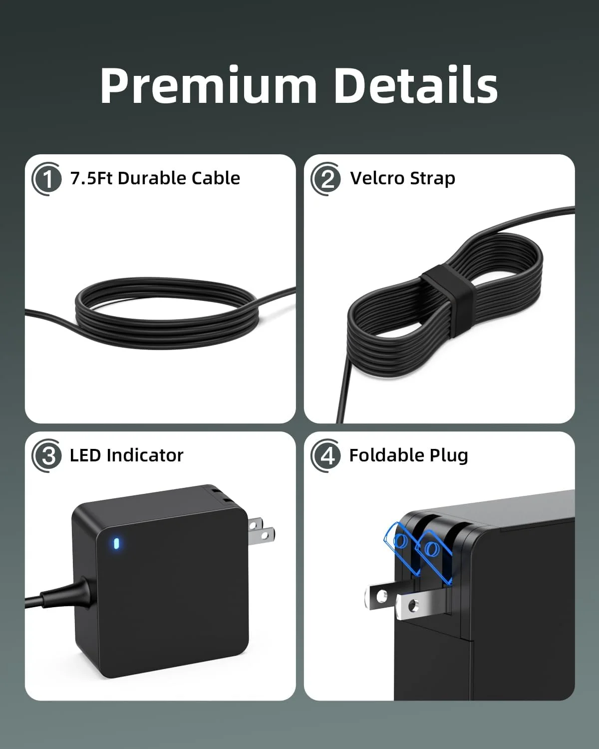 شارژر Superer مناسب برای لپ تاپ لنوو، Ideapad 1 3 5، Slim 3 5 7، S340 S145 330 320 310، Flex 5 4 14 15، V14 V15 V17، نسخه ارتقا یافته، دوشاخه تاشو، کابل برق بلندتر، چراغ شارژ، 65W 45W شارژر Superer مناسب برای لپ تاپ لنوو، Ideapad 1 3 5، Slim 3 5 7، S340 S145 330 320 310، Flex 5 4 14 15، V14 V15 V17، نسخه ارتقا یافته، دوشاخه تاشو، کابل برق بلندتر، چراغ شارژ، 65W 45W