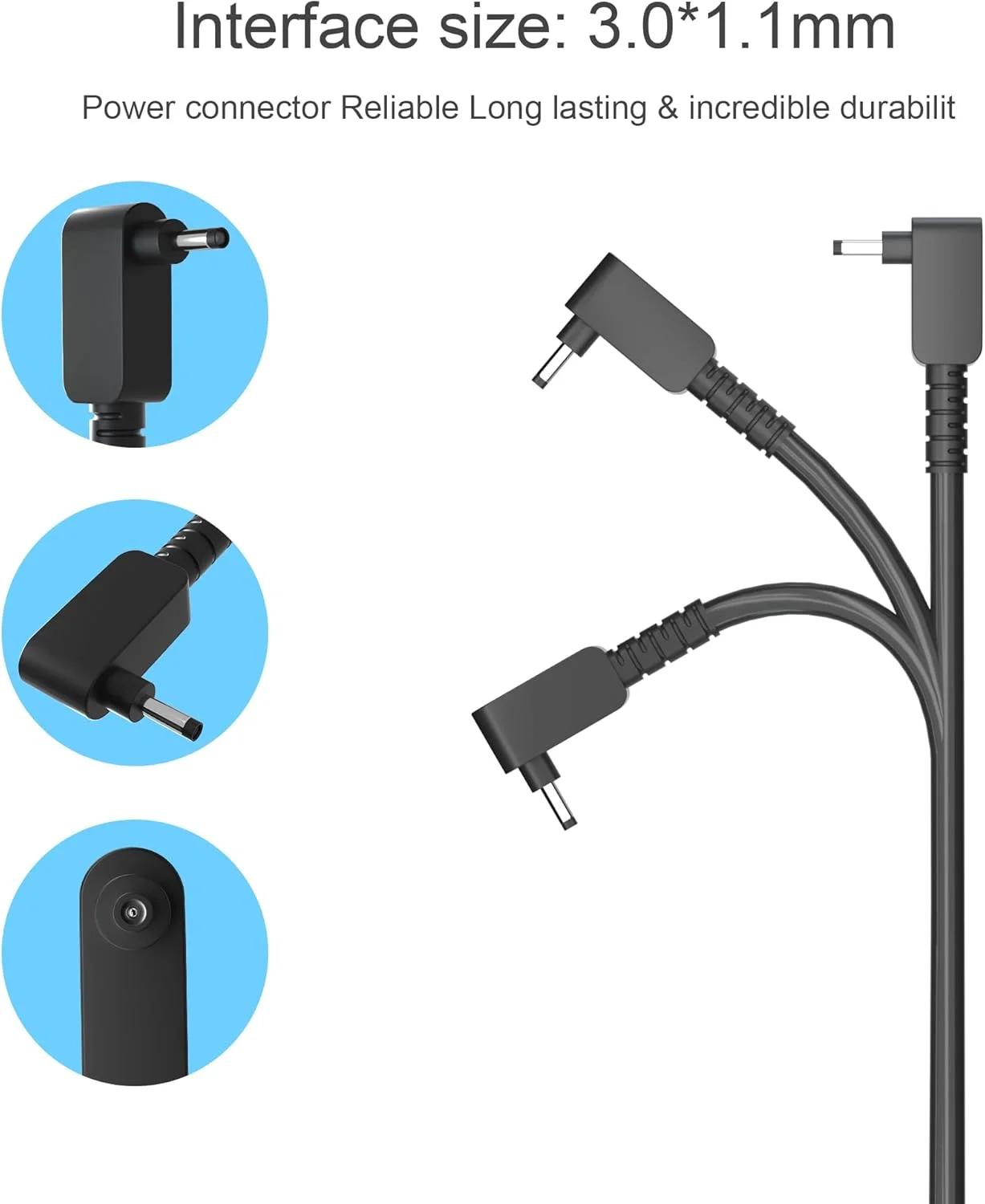 آداپتور AC لپ تاپ 19V 2.37A 45W سازگار با Acer Aspire 5 A515-44 A515-46 A515-54 A515-54G A515-55 A515-56 A517-52، سری Chromebook R11 PA-1450-26 سیم برق