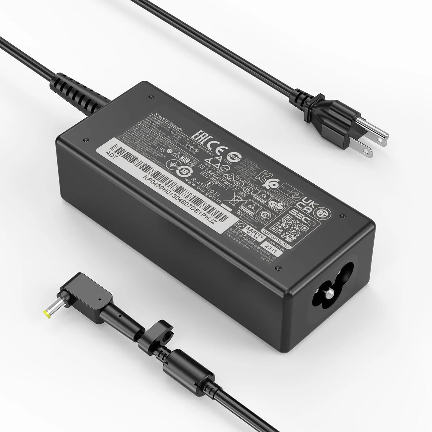 شارژر لپ تاپ 65 وات 45 وات 5.5 * 1.7 میلی متری سازگار با Acer Aspire 5 E5 E5-575 E5-576 E5-576G A515-43 A515-43-R19L A515-51 A515-51-58HD