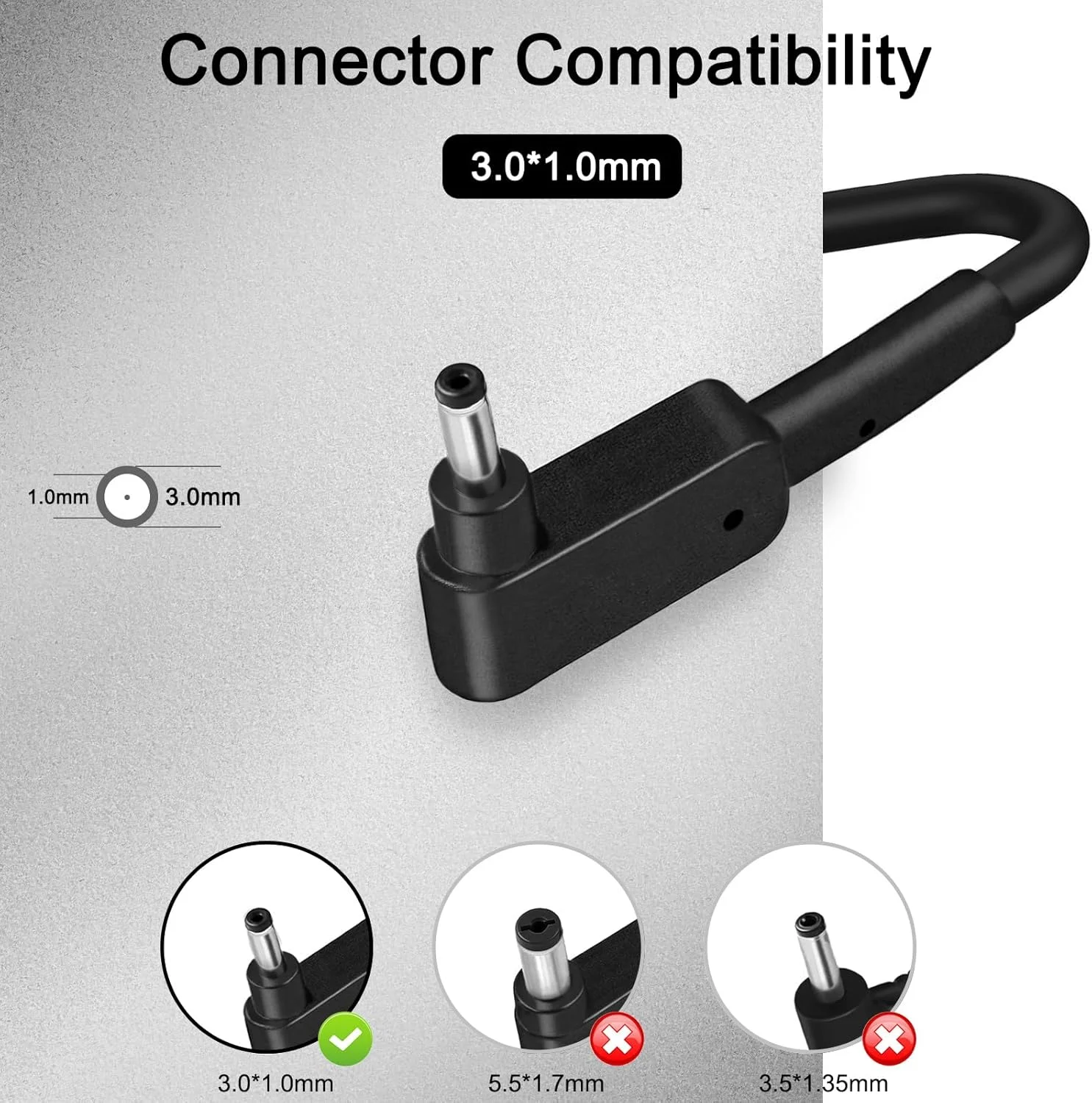 منبع تغذیه 45 واتی سازگار با لپتاپهای Acer Aspire سری A315-23, A315-24P, A315-35, A317-53, A317-54, A317-55P, A115-32, A314-22, A314-23P, A514-55, A515-45, A517-52, A314-36P و شارژر سری Aspire 1, 3, 5 با اندازه کانکتور 3.0 * 1.0 میلیمتر منبع تغذیه 45 واتی سازگار با لپتاپهای Acer Aspire سری A315-23, A315-24P, A315-35, A317-53, A317-54, A317-55P, A115-32, A314-22, A314-23P, A514-55, A515-45, A517-52, A314-36P و شارژر سری Aspire 1, 3, 5 با اندازه کانکتور 3.0 * 1.0 میلیمتر