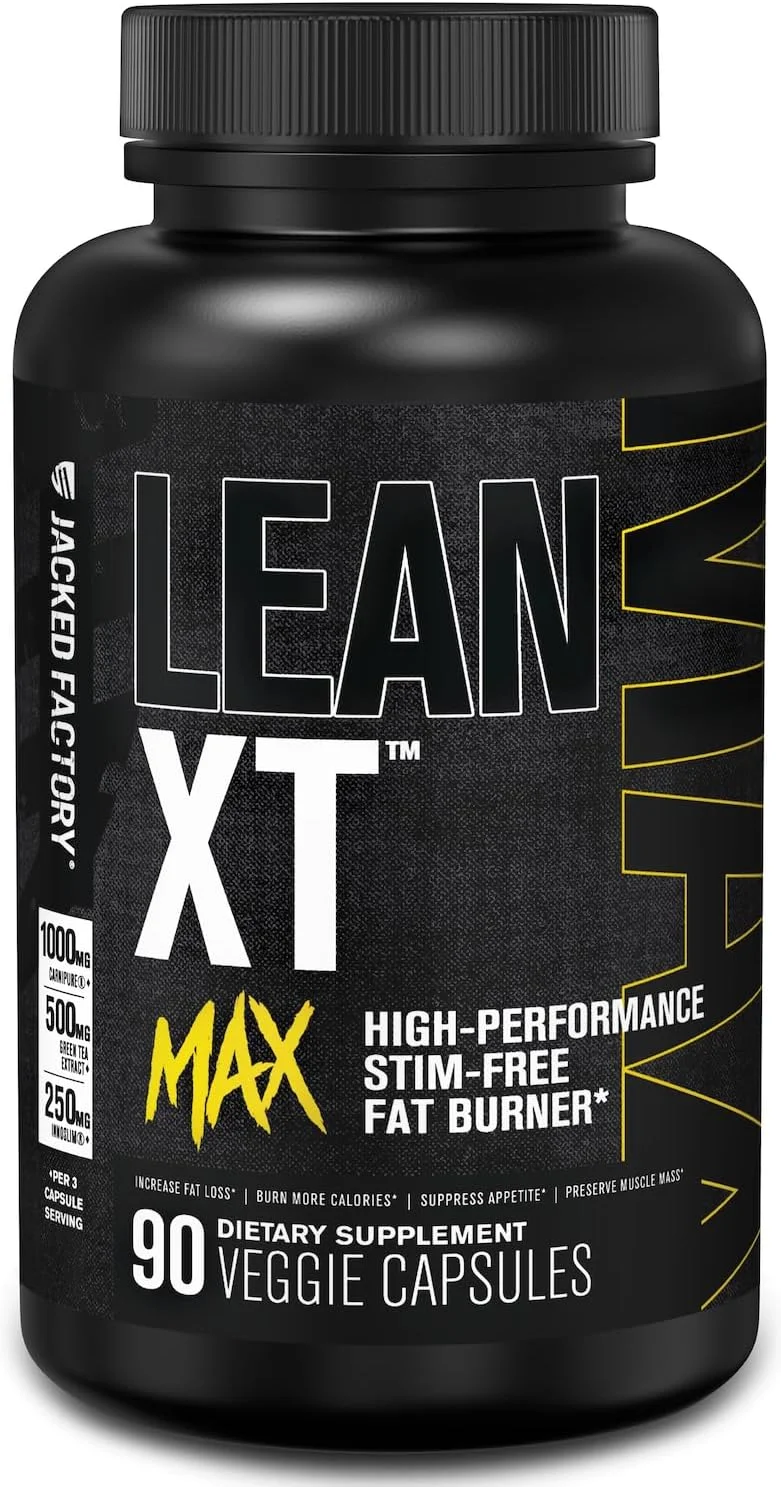 مکمل چربی سوز بدون محرک با عملکرد بالا Lean-XT Max حاوی کارنیپیور، عصاره چای سبز، اینوسلیم و فورسلین برای افزایش متابولیسم، کاهش وزن و سرکوب اشتها - 90 عدد
