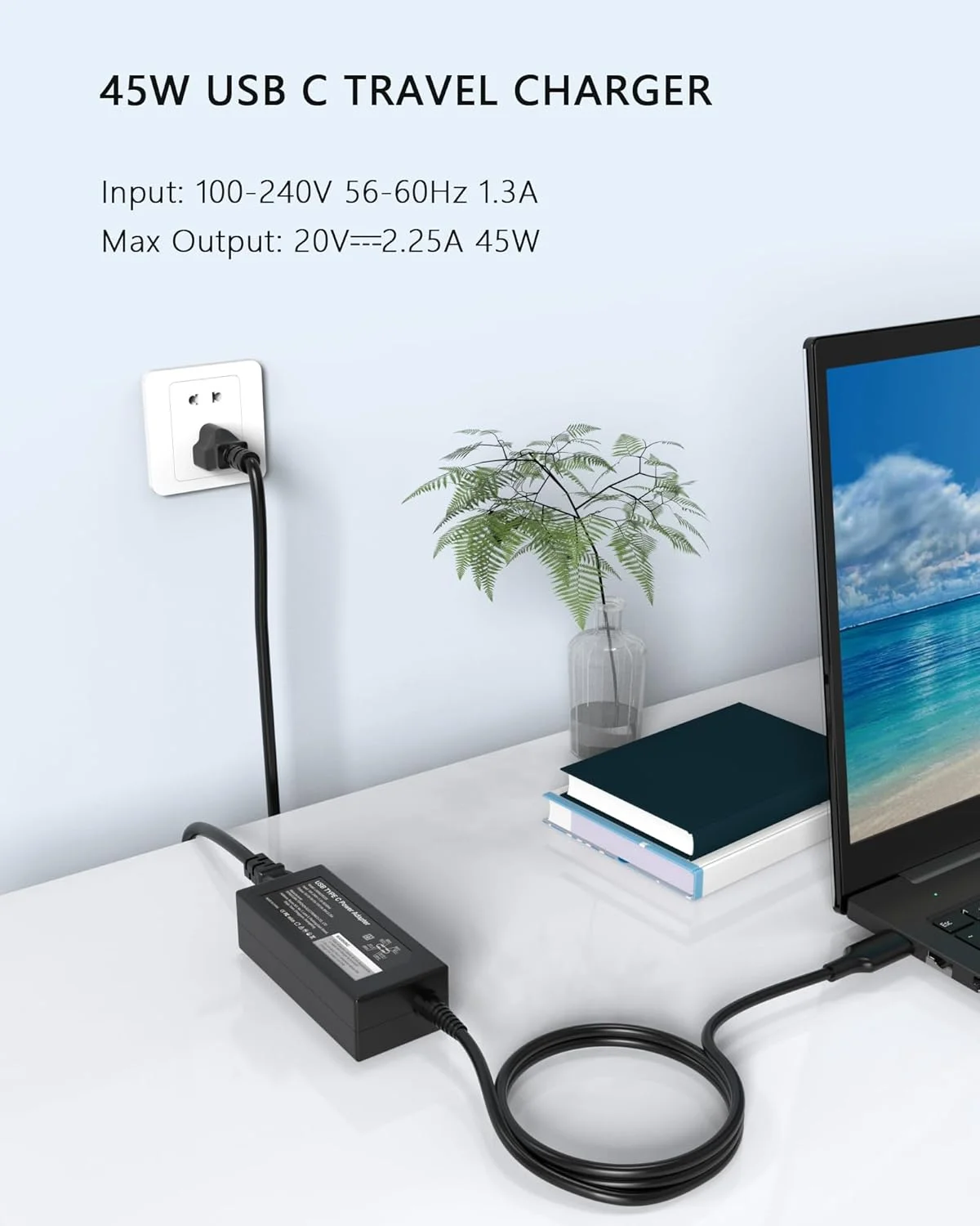 شارژر لپتاپ 45 واتی USB C سازگار با HP Chromebook X360 14 14-ca051wm 14-ca091wm 14-ca0061dx 14a-nf0099nr 14a-na0226nr آداپتور برق Type C شارژر لپتاپ 45 واتی USB C سازگار با HP Chromebook X360 14 14-ca051wm 14-ca091wm 14-ca0061dx 14a-nf0099nr 14a-na0226nr آداپتور برق Type C