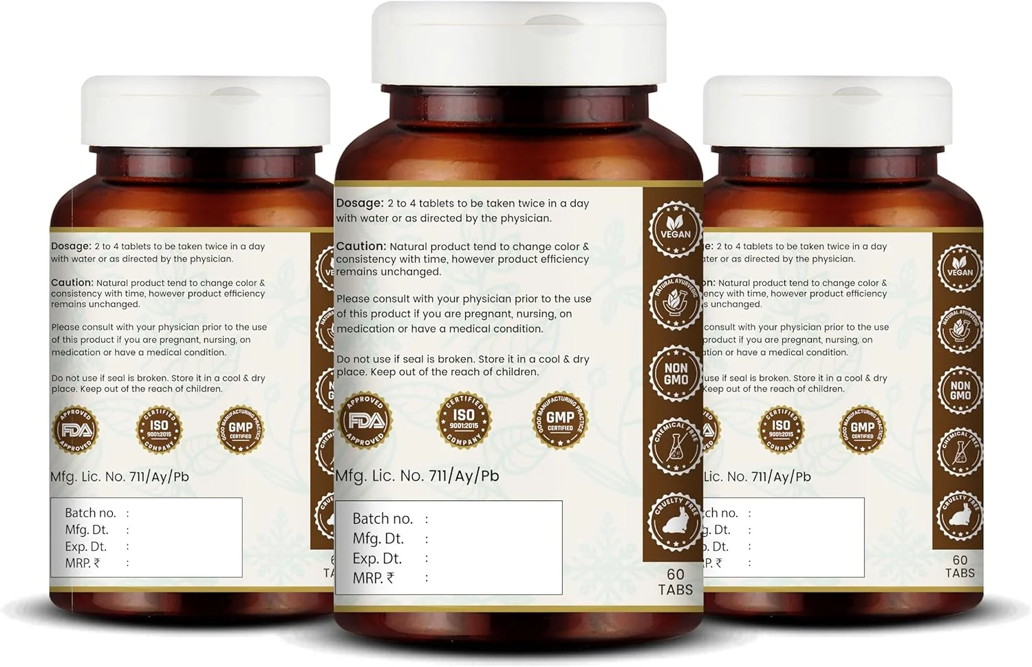 قرص های پونارناوادی گوگل Vedikroots - پشتیبانی از سلامت کلیه و کبد | تقویت تعادل مایعات و تندرستی عمومی | مکمل گیاهی آیورودا | 180 عدد