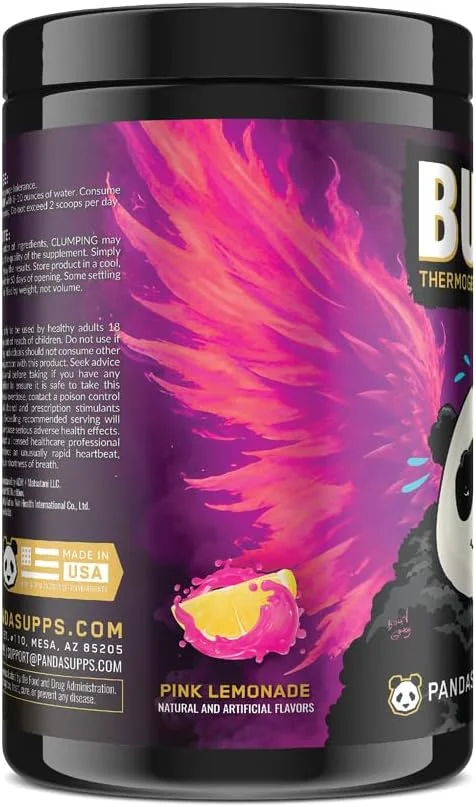 آزمایشگاه های زیرزمینی زیستی: پاندا برن مکس، افزایش قدرت، انرژی و تمرکز شما با کافئین دوگانه (350 میلی گرم)، آلفا GPC و MitoBurn® (لیموناد صورتی) (25 سروینگ)