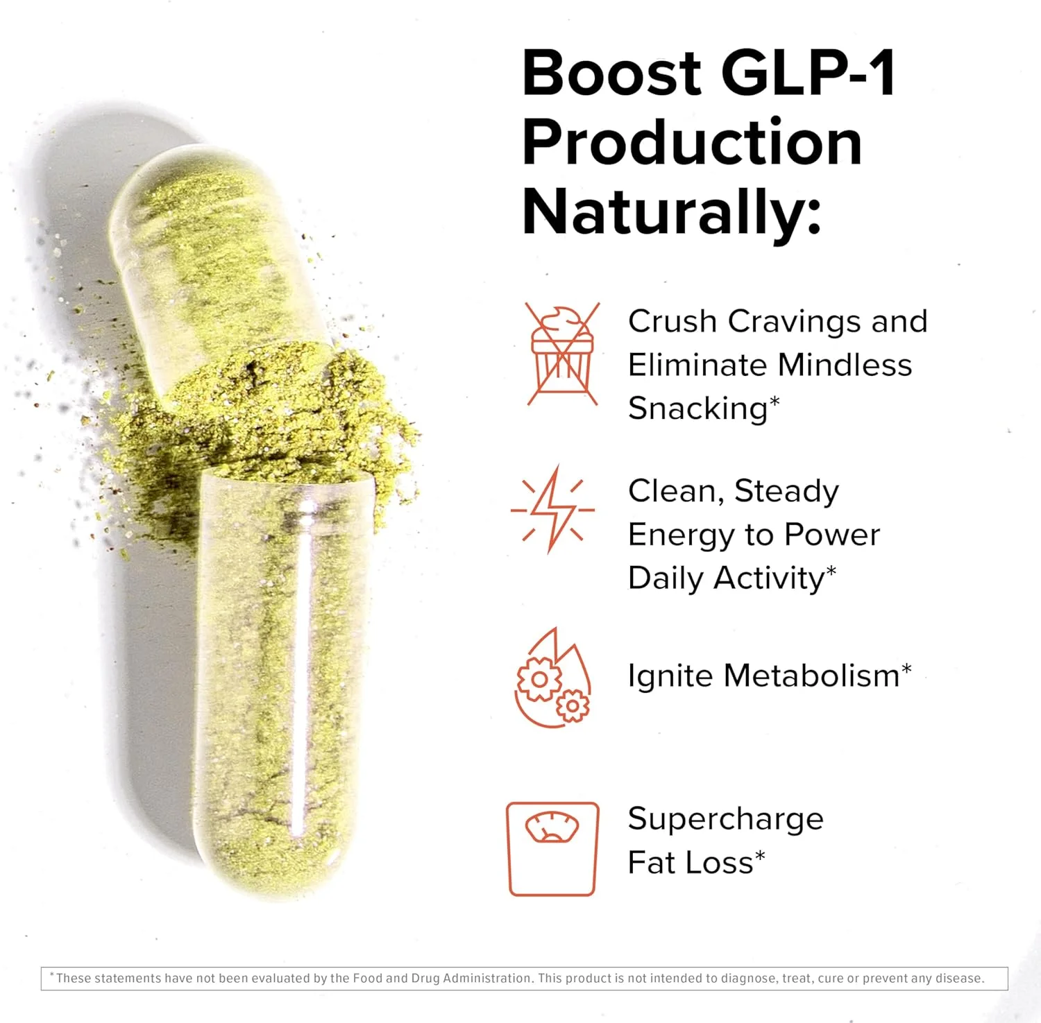 اینو ساپس اینو شرد™ GLP-1 | پشتیبانی ترموژنیک + پشتیبانی از اشتها + انرژی* | بربرین + کروم | 60 کپسول. 30 سروینگ.