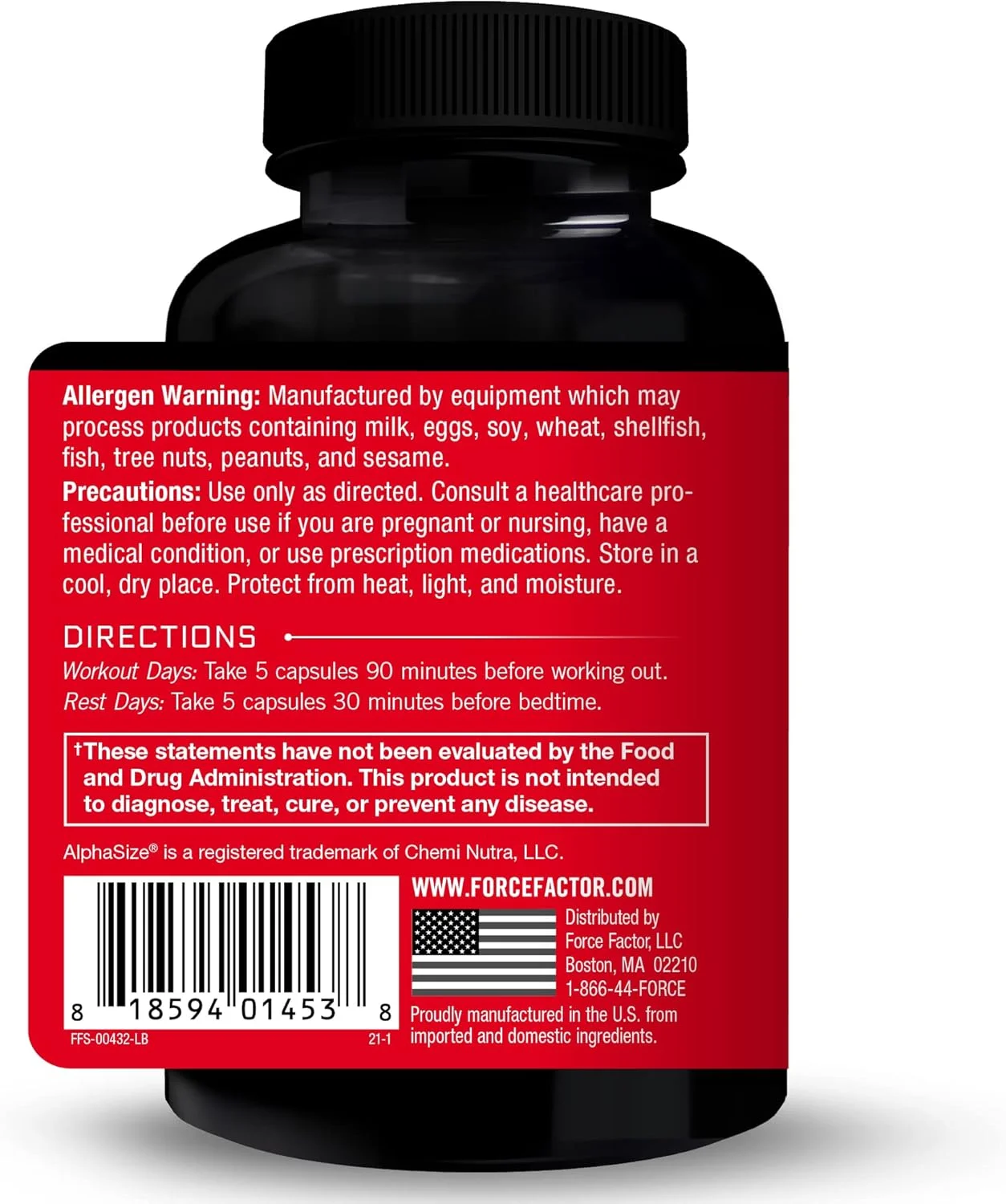 فعال کننده ترشح هورمون رشد فورس فکتور پرایم، بسته 2 عددی، مکمل هورمون رشد برای مردان با آلفا سایز برای کمک به تحریک تولید هورمون رشد، افزایش قدرت تمرین و بهبود عملکرد، 150 کپسول