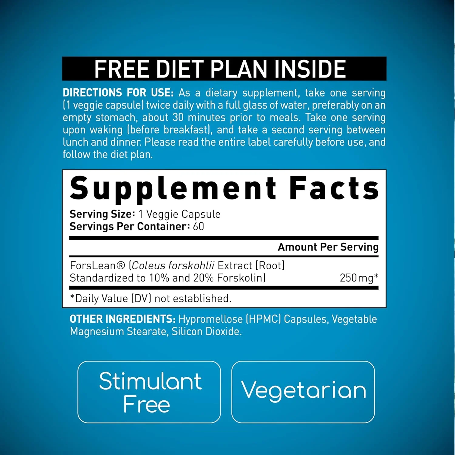 قرص های لاغری و فرم دهی بدن فورسکولین بایوژنتیک آزمایشگاه، مناسب برای آقایان و بانوان - فرمول فرم دهی بدن، چربی سوز و حفظ توده عضلانی برای کاهش اشتها - 60 کپسول - گیاهی